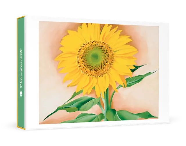 pomegranate-boxed-notecards-georgia-o-keeffe-sunflower-gru-karten-12er image 1