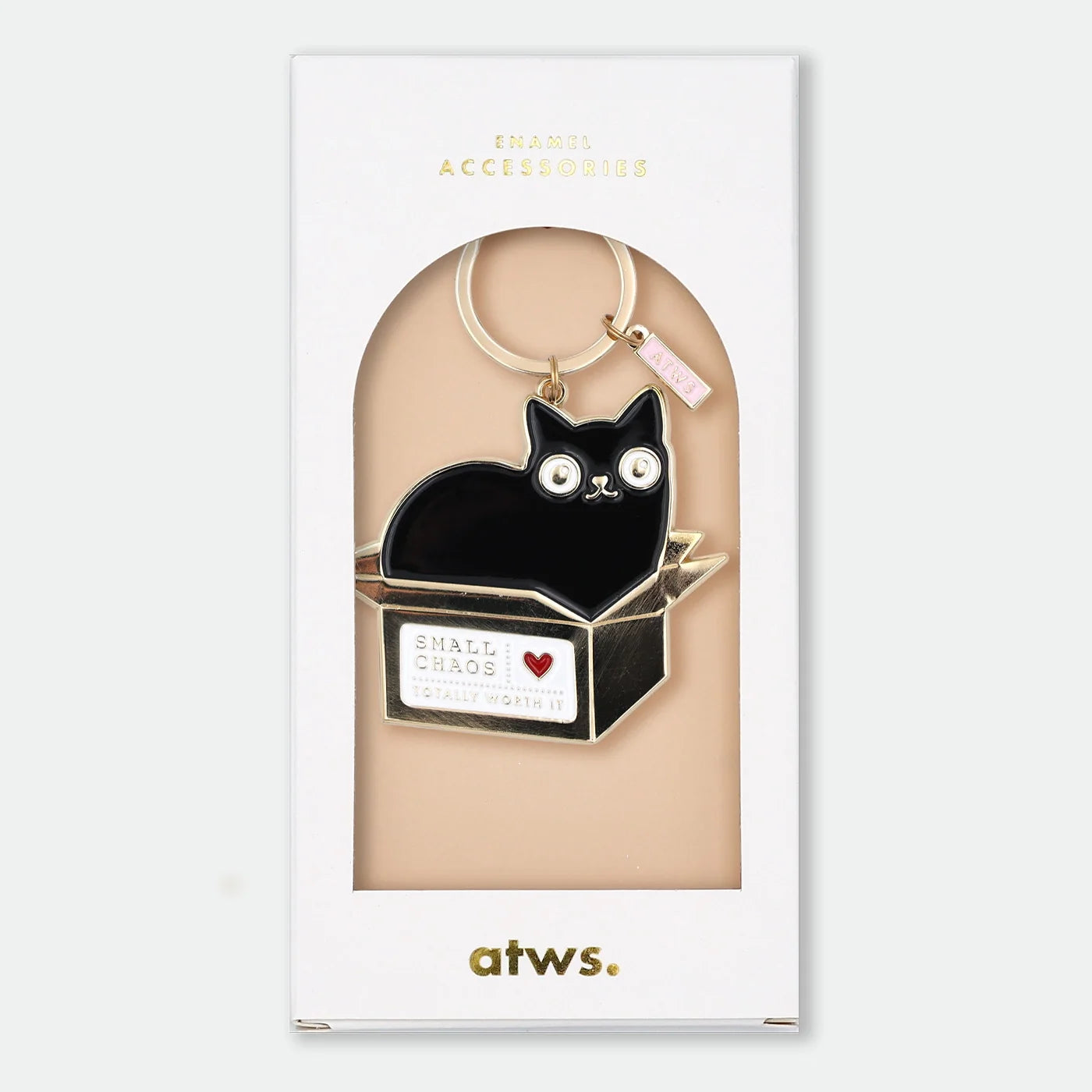 all-the-ways-to-say-small-chaos-schl-sselanh-nger-katze-emaille image 1