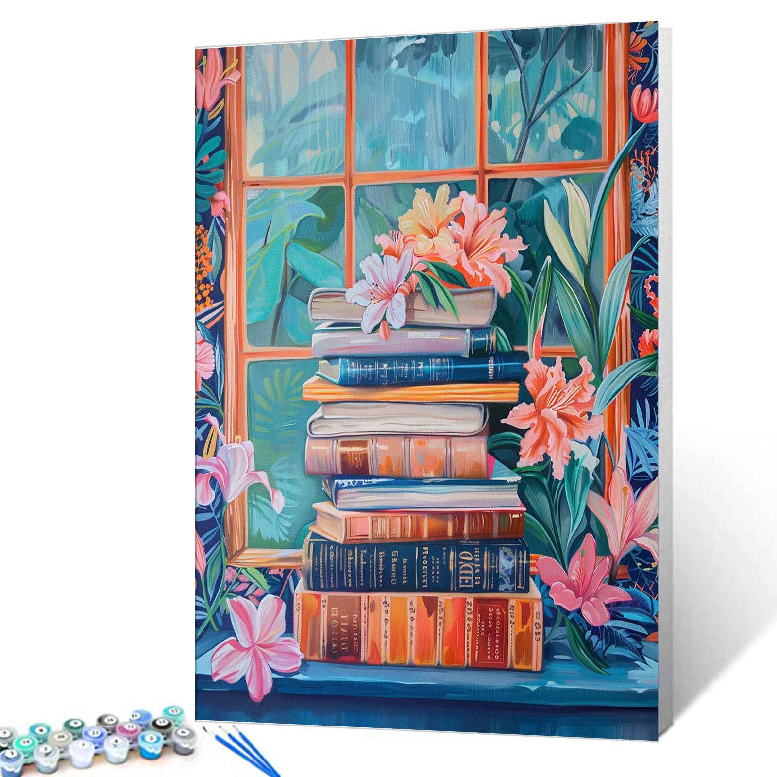 tucocoo-books-flowers-malen-nach-zahlen-b-cher-40x50 image 1
