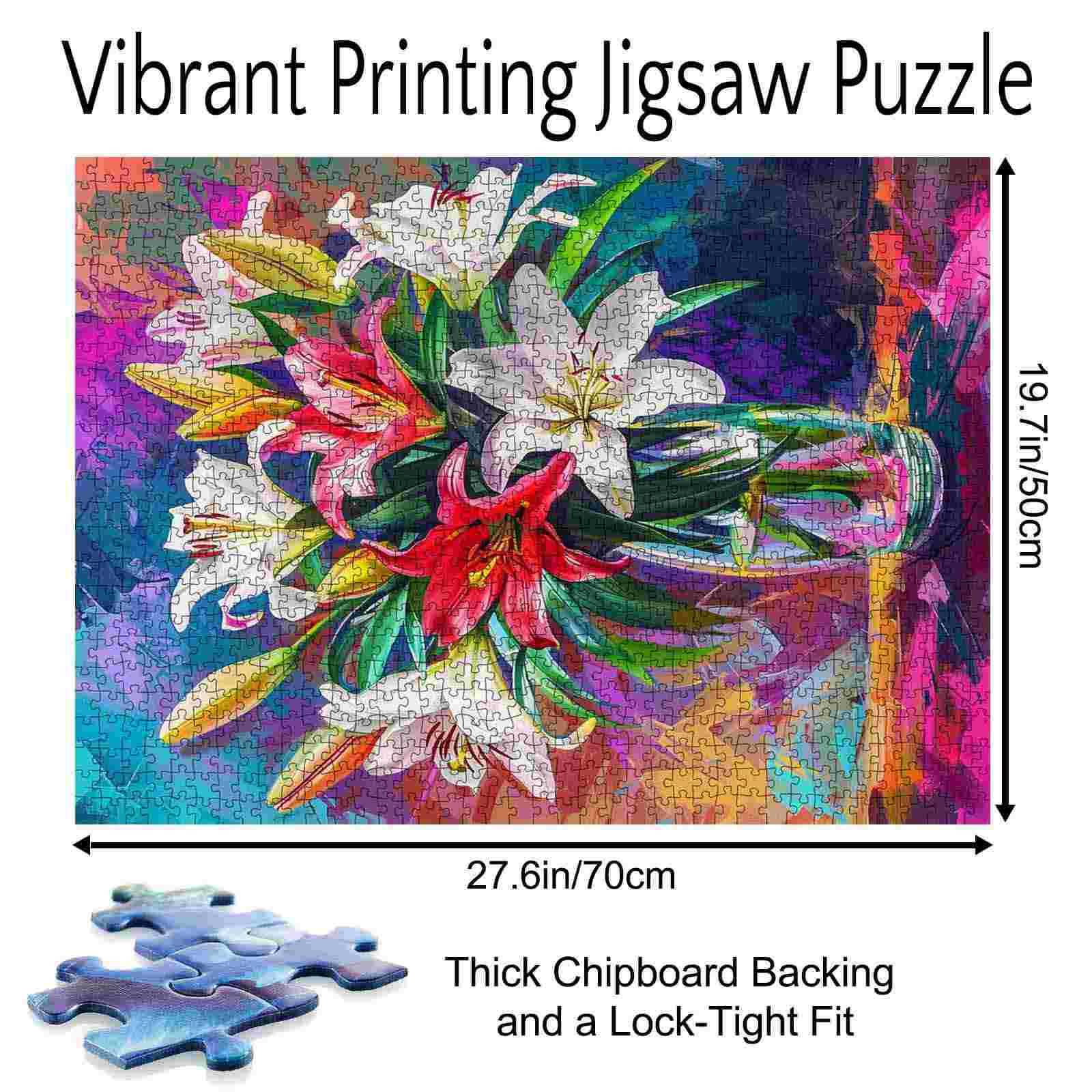 tucocoo-blooming-lilies-puzzle-1000-teile-lilien-glasvase image 5
