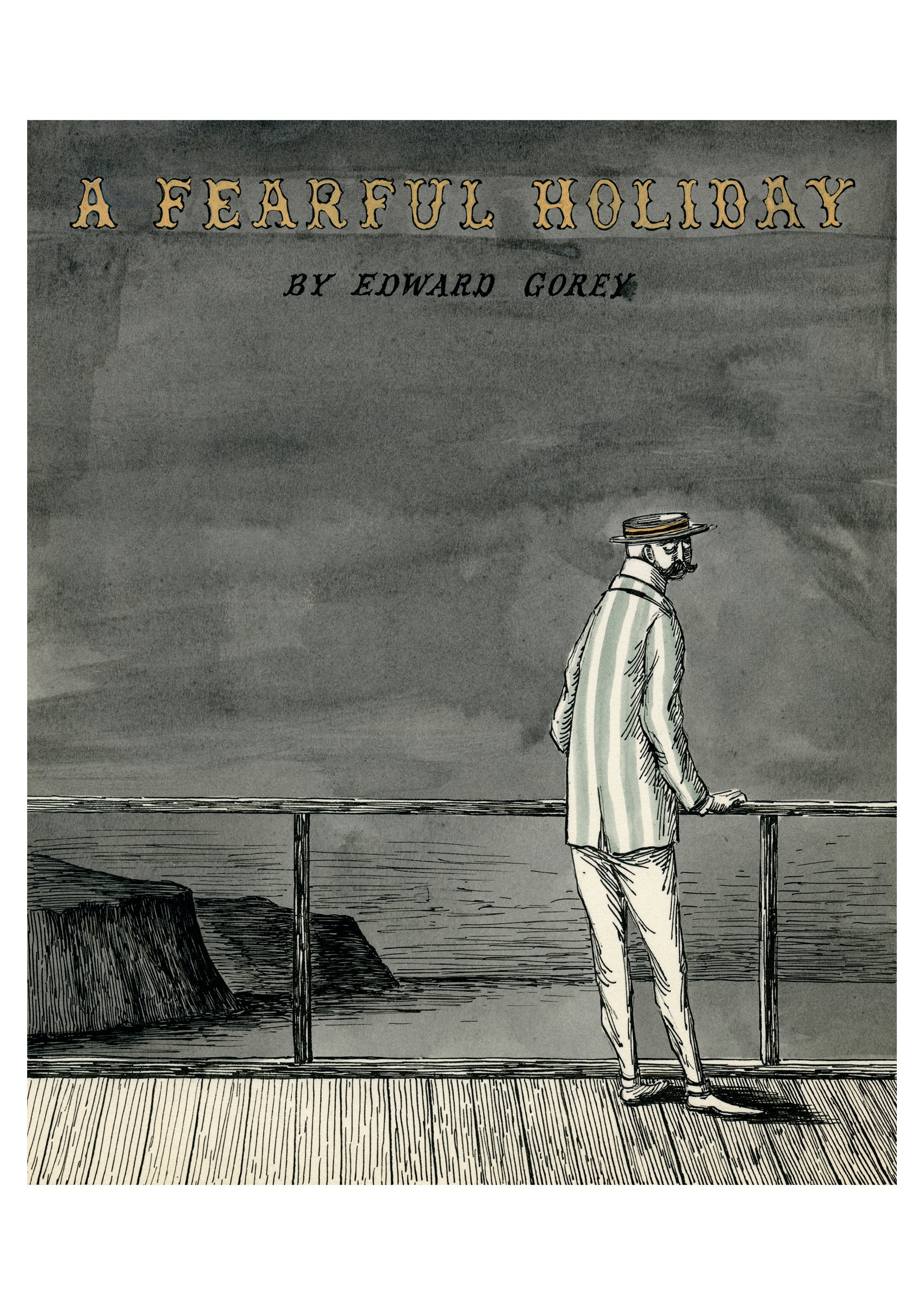 pomegranate-edward-gorey-a-fearful-holiday-postkarte image 1