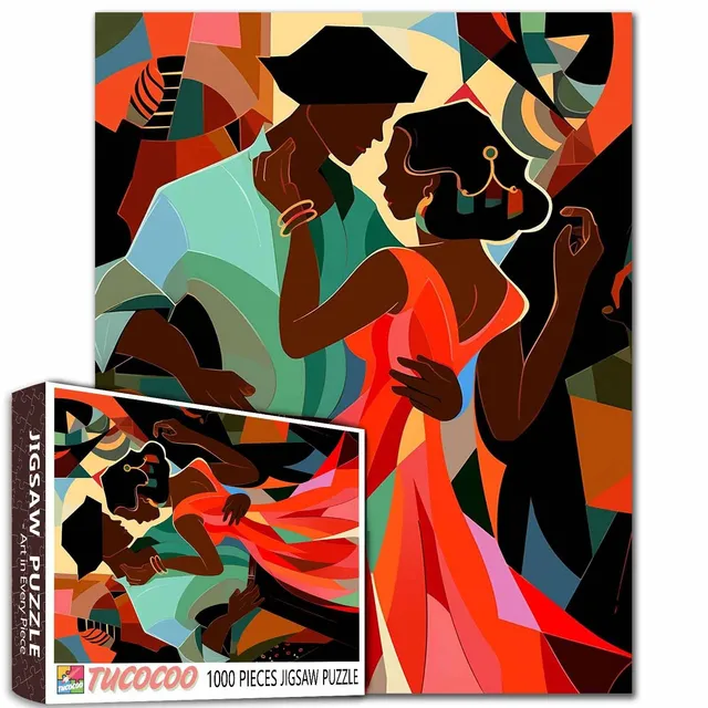 tucocoo-african-girl-boy-dancing-puzzle-1000-teile image 1