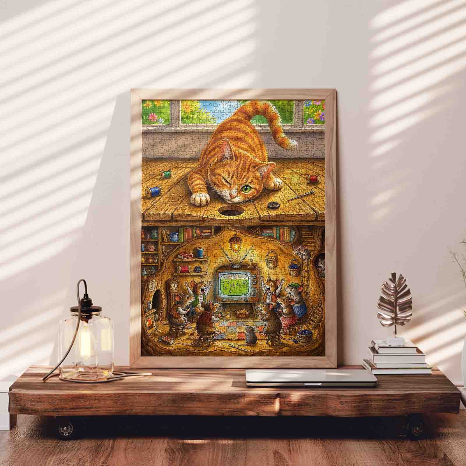 tucocoo-mischievous-cat-mouse-hideaway-adventure-puzzle-1000-teile image 3