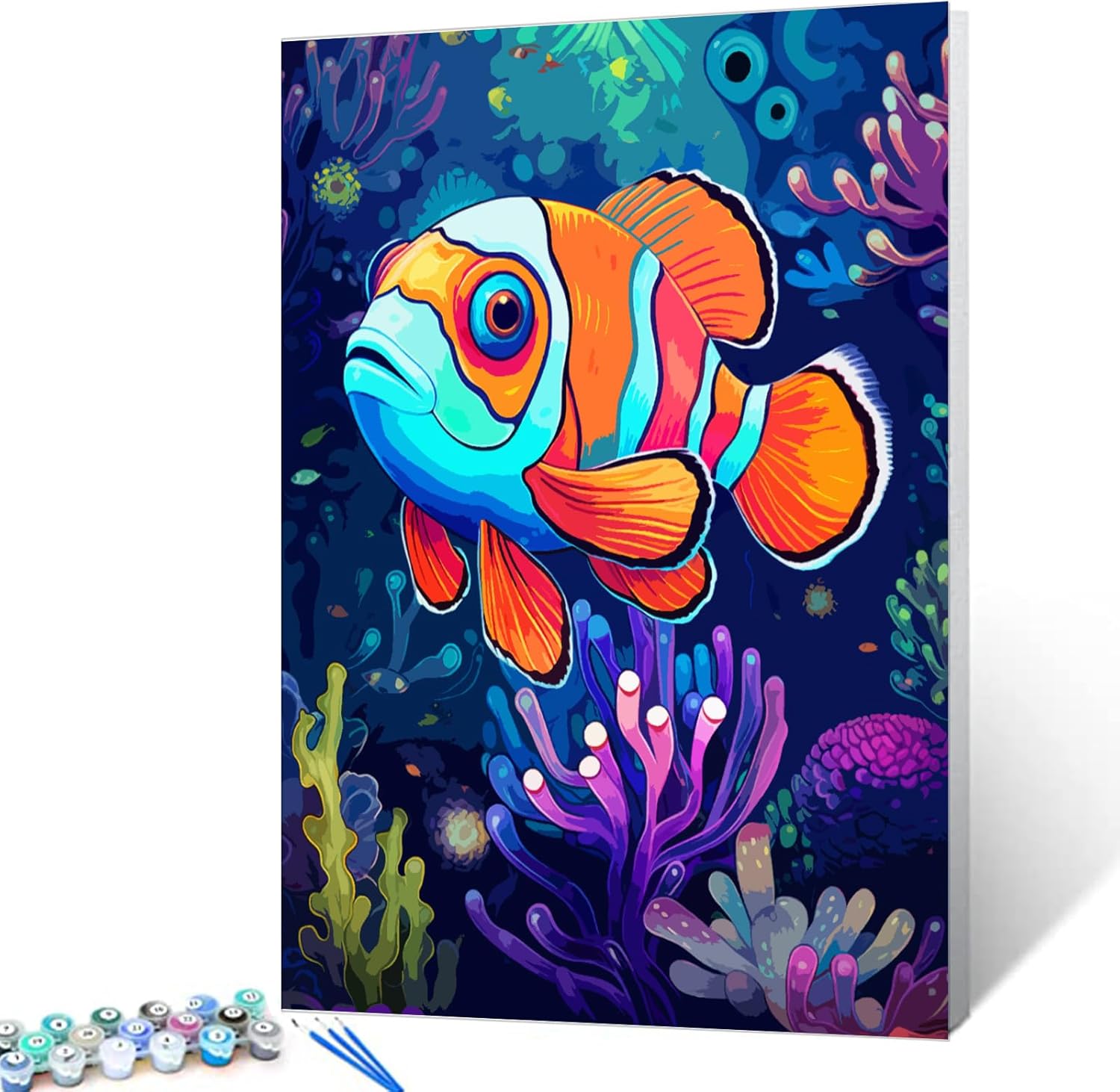 tucocoo-clownfisch-malen-nach-zahlen-40x50-ohne-rahmen image 1