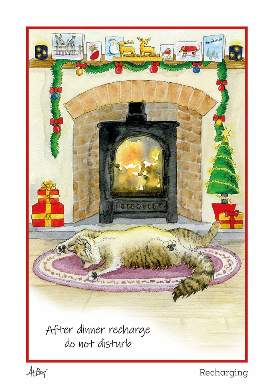 otter-house-alison-s-animals-weihnachtskarte-recharging image 1