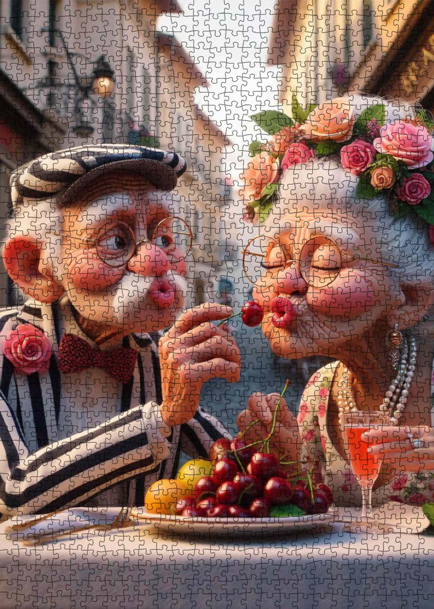 tucocoo-jigsaw-puzzles-cherry-kiss-puzzle-1000-teile image 2