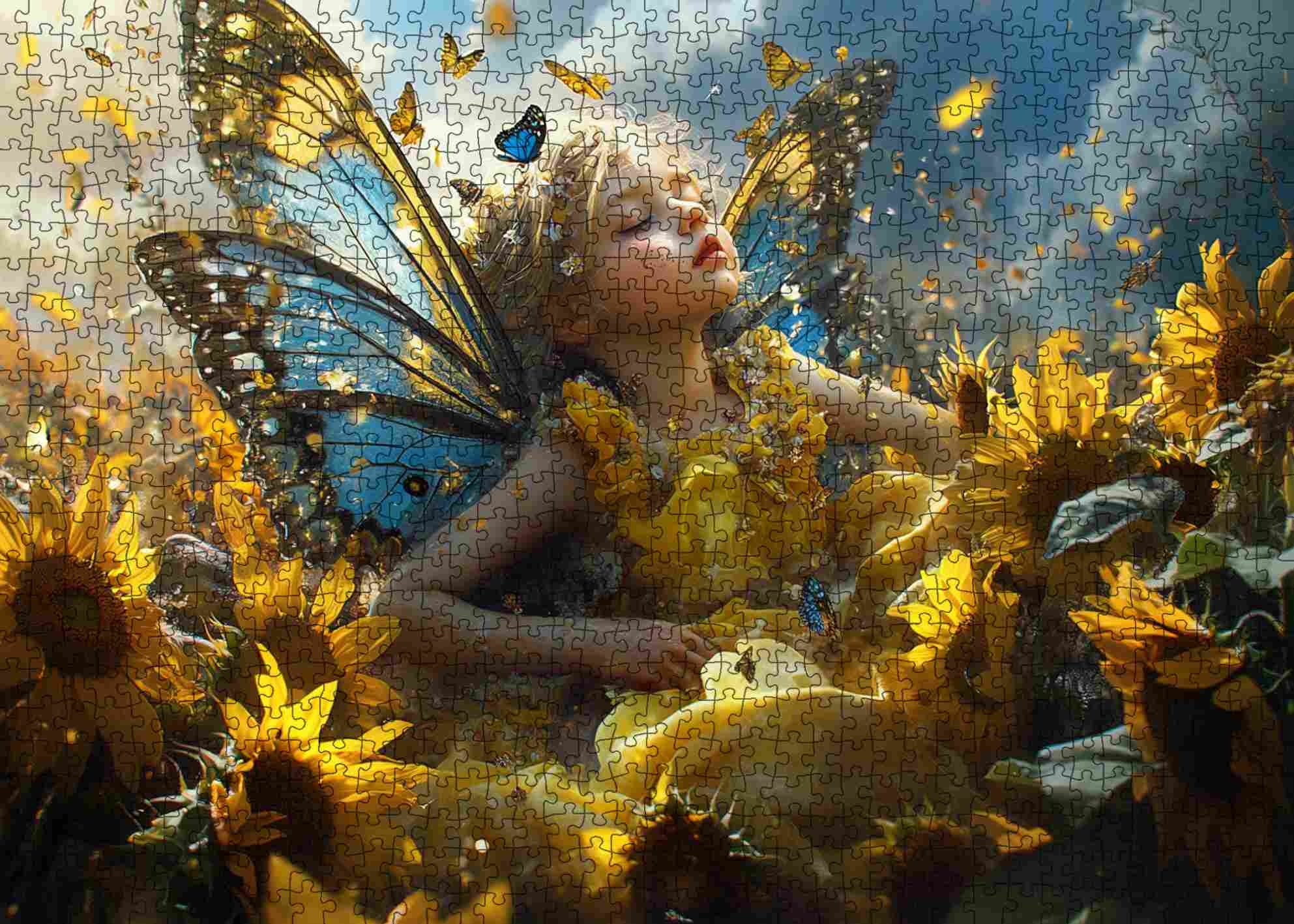 tucocoo-sunflower-fairy-whispers-puzzle-1000-teile-fee image 2