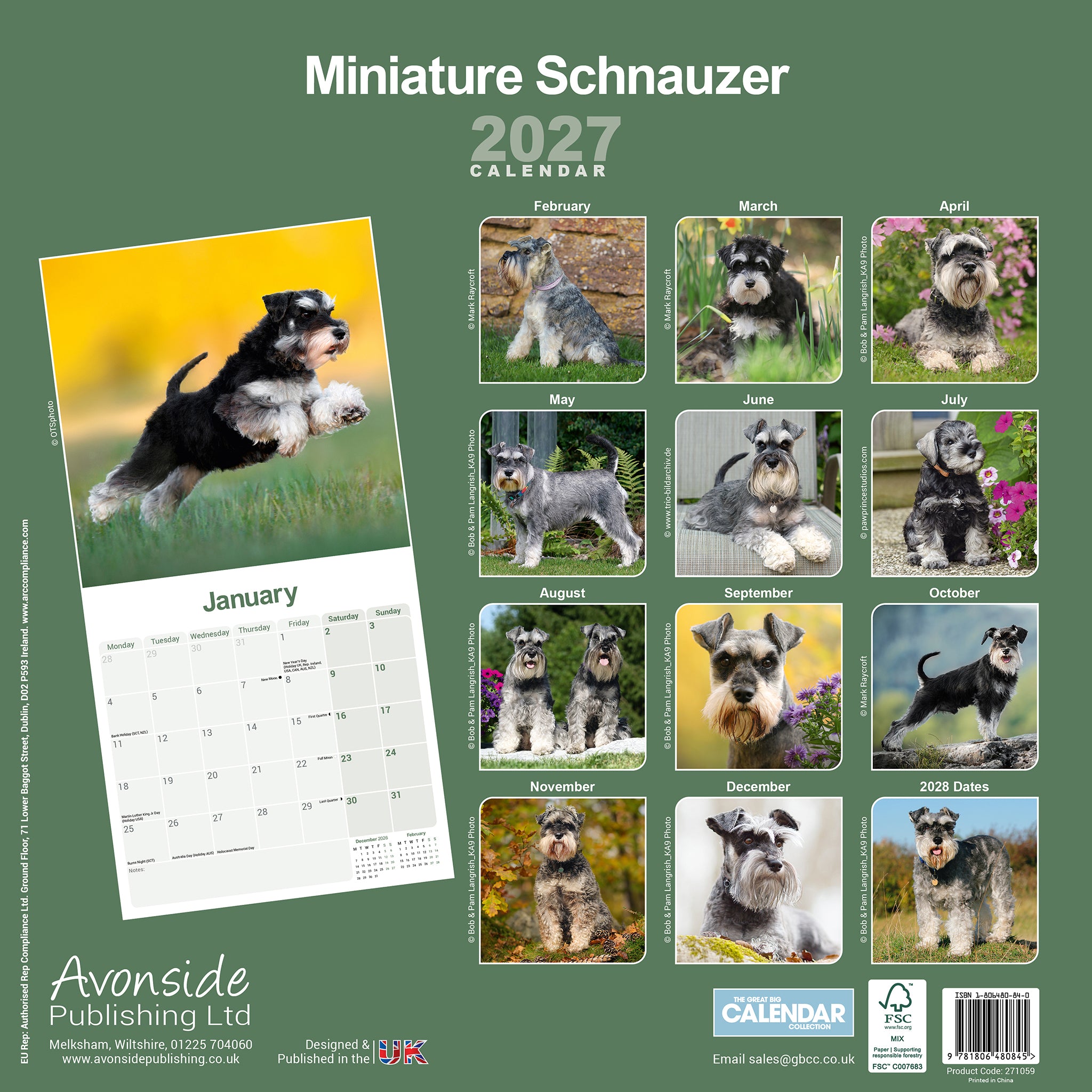 otter-house-schnauzer-miniature-wandkalender-2027-hunde image 2