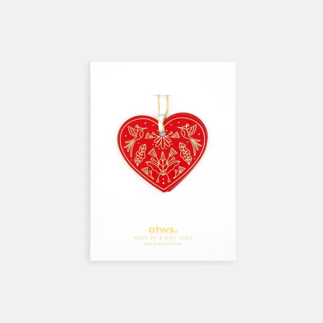 all-the-ways-to-say-red-hearts-geschenkanh-nger-6er-rot-gold image 1