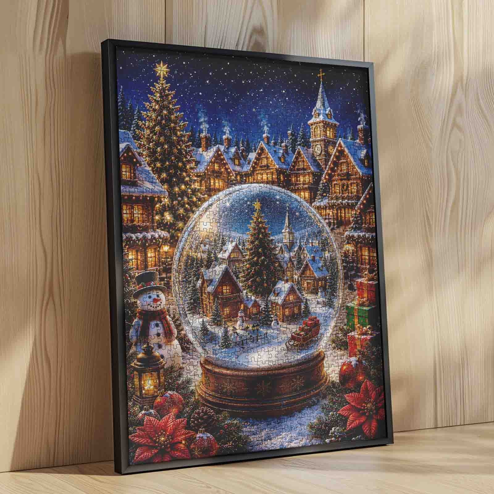 tucocoo-jigsaw-christmas-snow-globe-village-puzzle-1000-teile-weihnachten image 4
