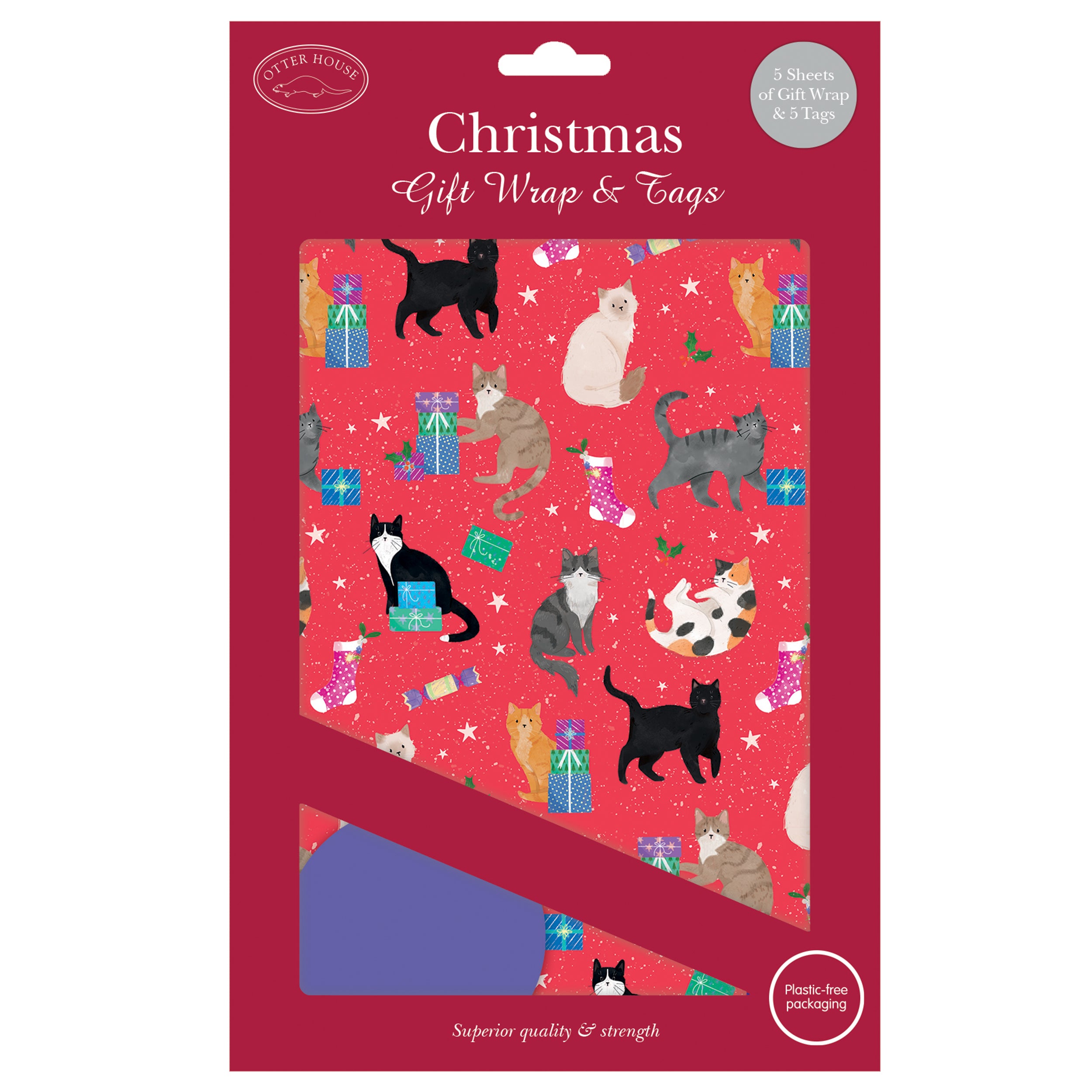 otter-house-geschenkpapier-happy-catmas-5-b-gen-5-anh-nger image 1