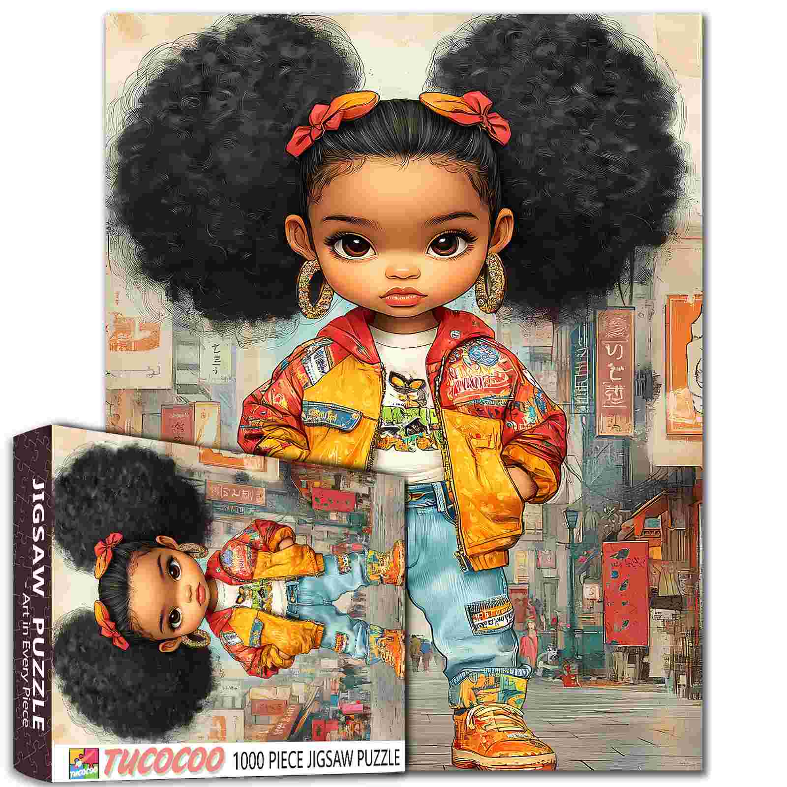 tucocoo-jigsaw-puzzles-stylish-girl-puzzle-1000-teile image 1
