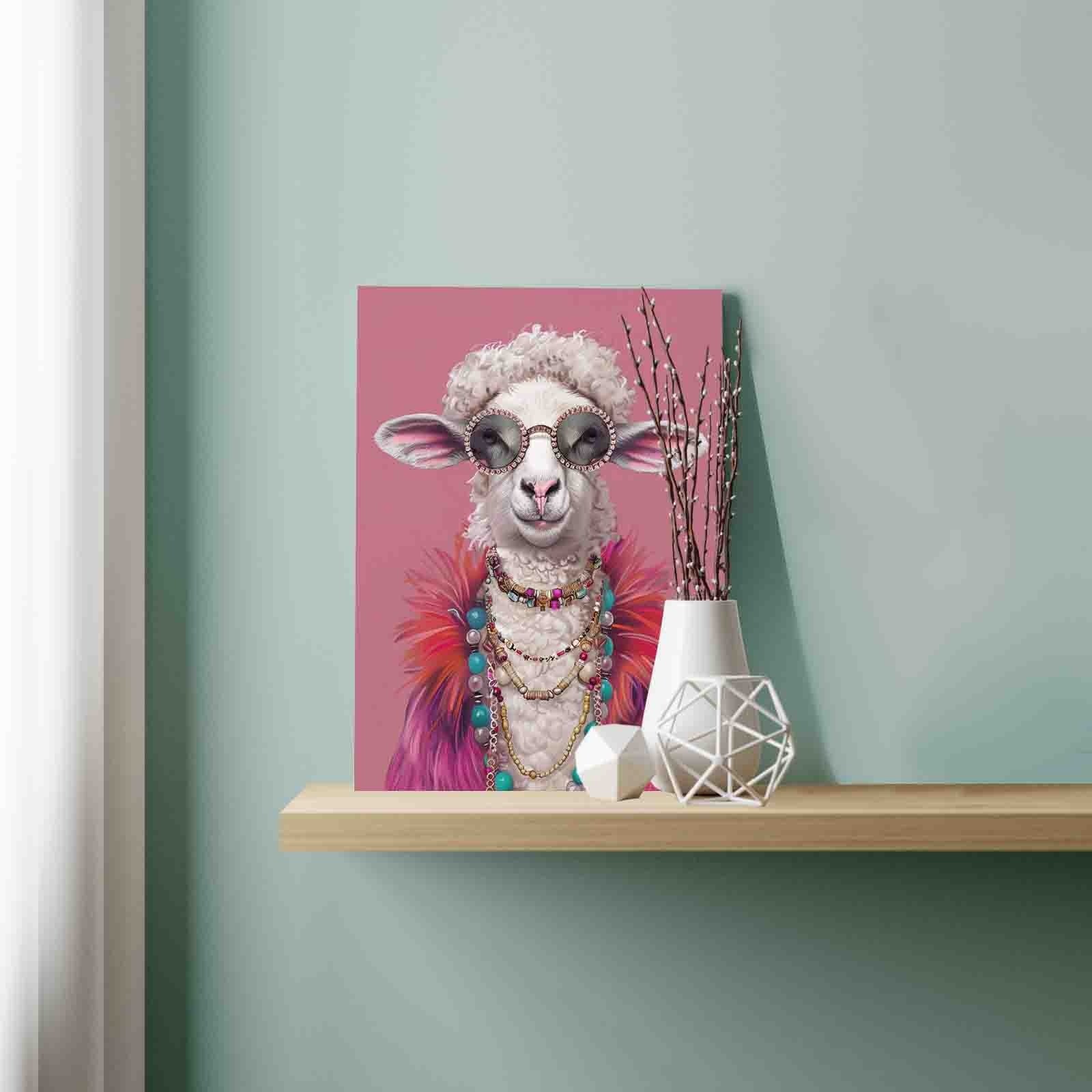 tucocoo-paint-by-numbers-glam-diva-schaf-malen-nach-zahlen-40x50-ohne-rahmen image 3