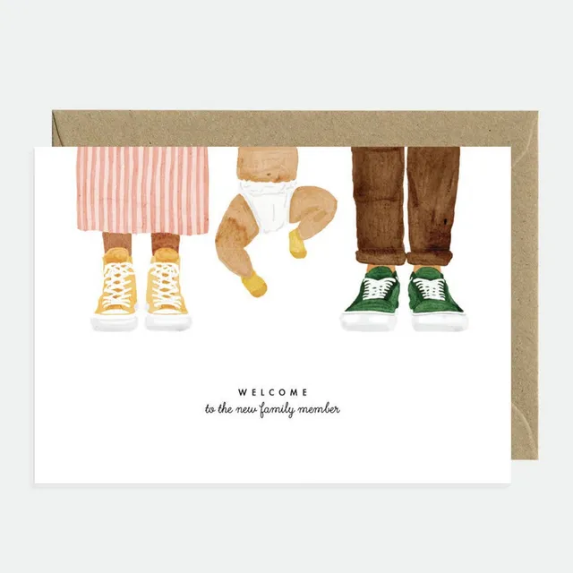 all-the-ways-to-say-welcome-baby-grusskarte-a6-geburt image 1