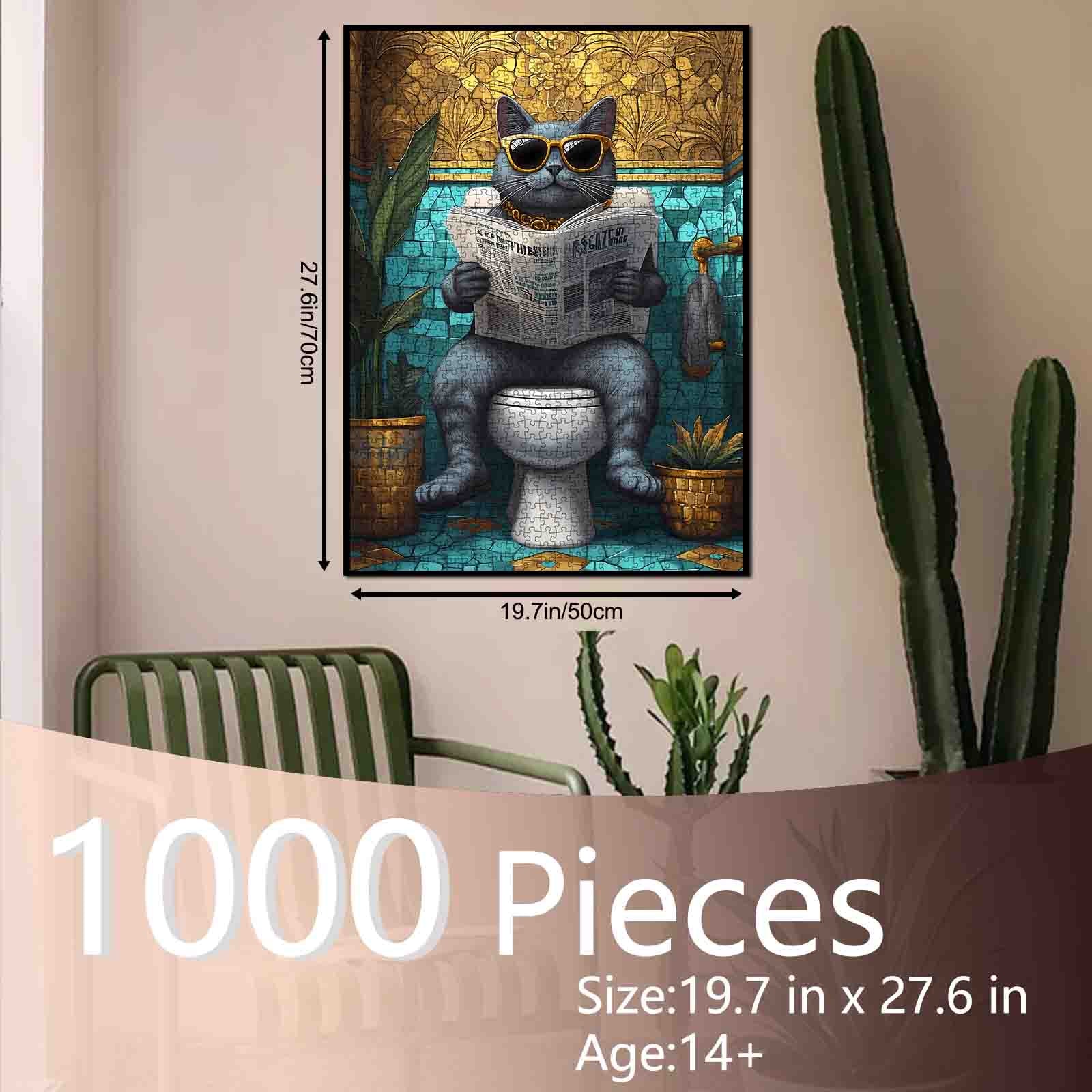 tucocoo-cool-cat-bathroom-puzzle-1000-teile-katze image 5