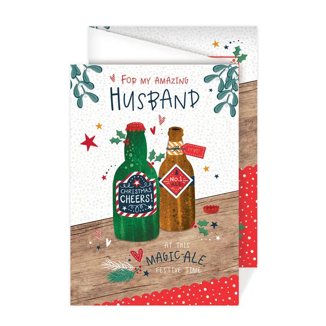otter-house-christmas-husband-beers-weihnachtskarte-ehemann-bier image 1