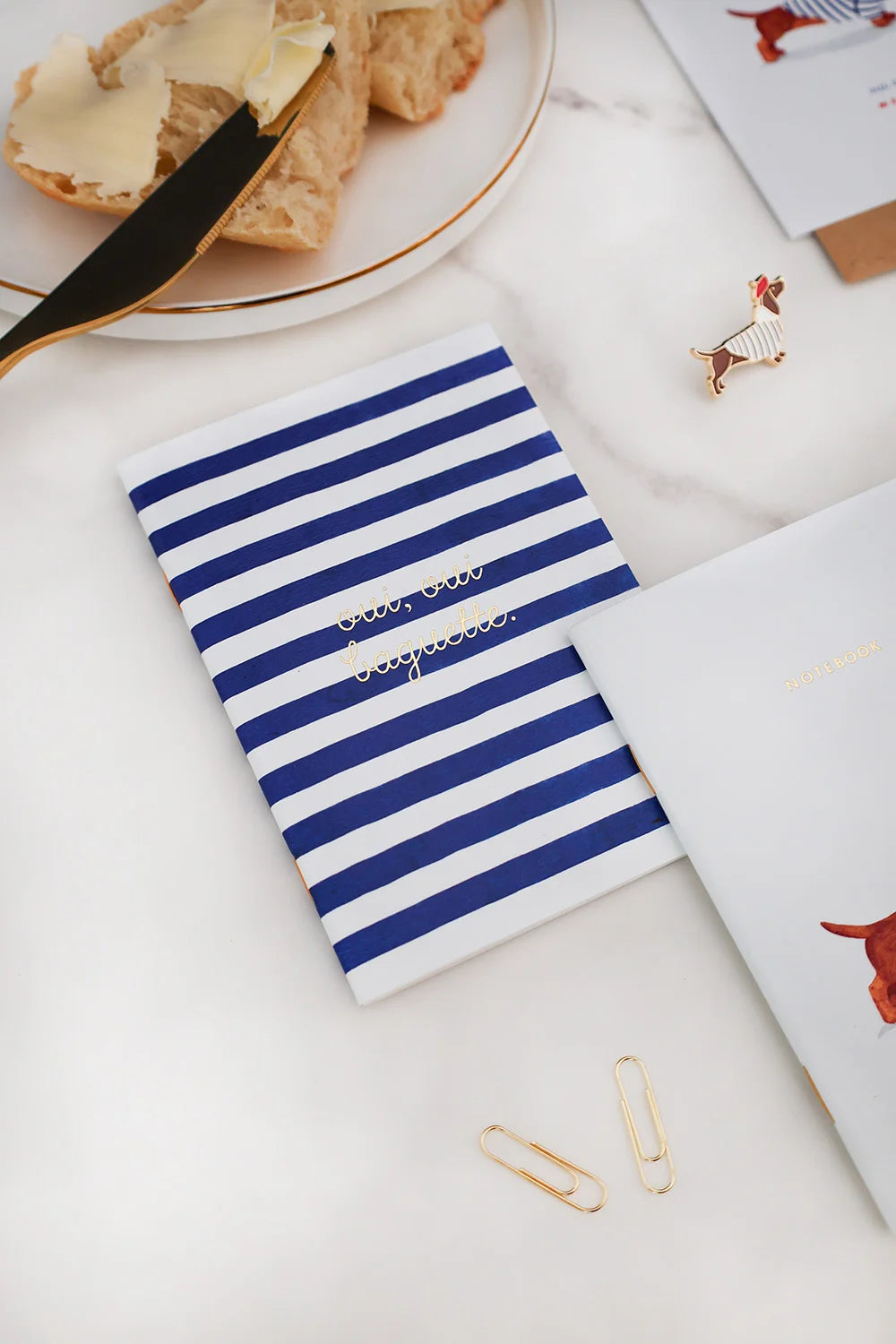 all-the-ways-to-say-oui-baguette-pocket-notebook-a6-duo-blanko image 6