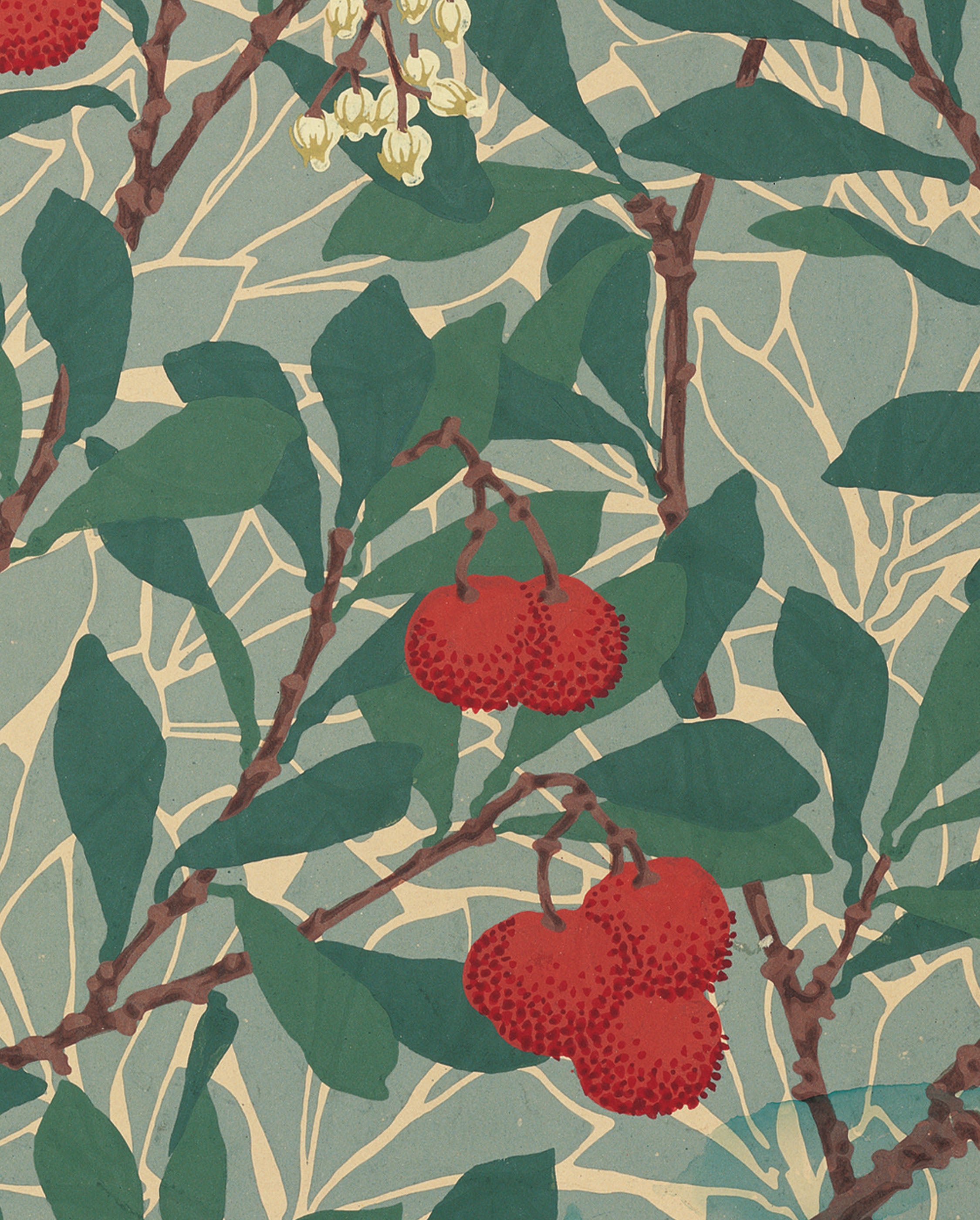 pomegranate-bookmarks-arbutus-pattern-lesezeichen-morris image 2