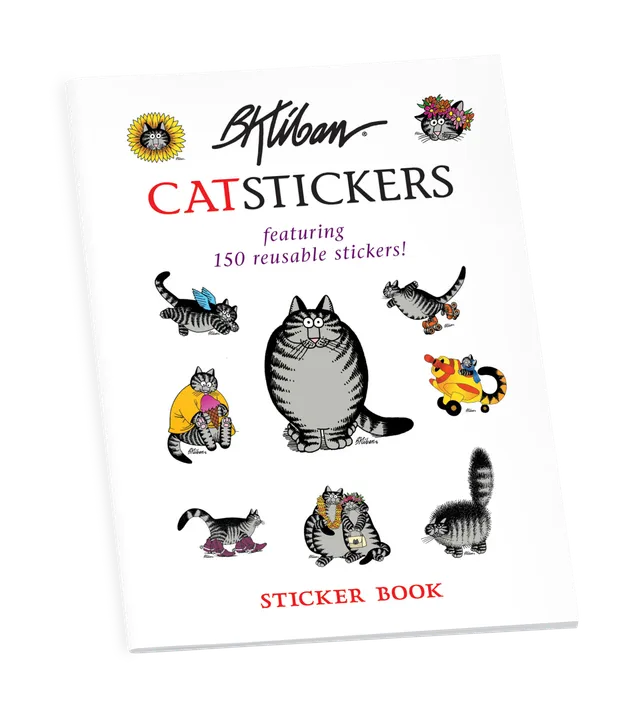 pomegranate-kliban-catstickers-stickerbuch-150-katzen image 1