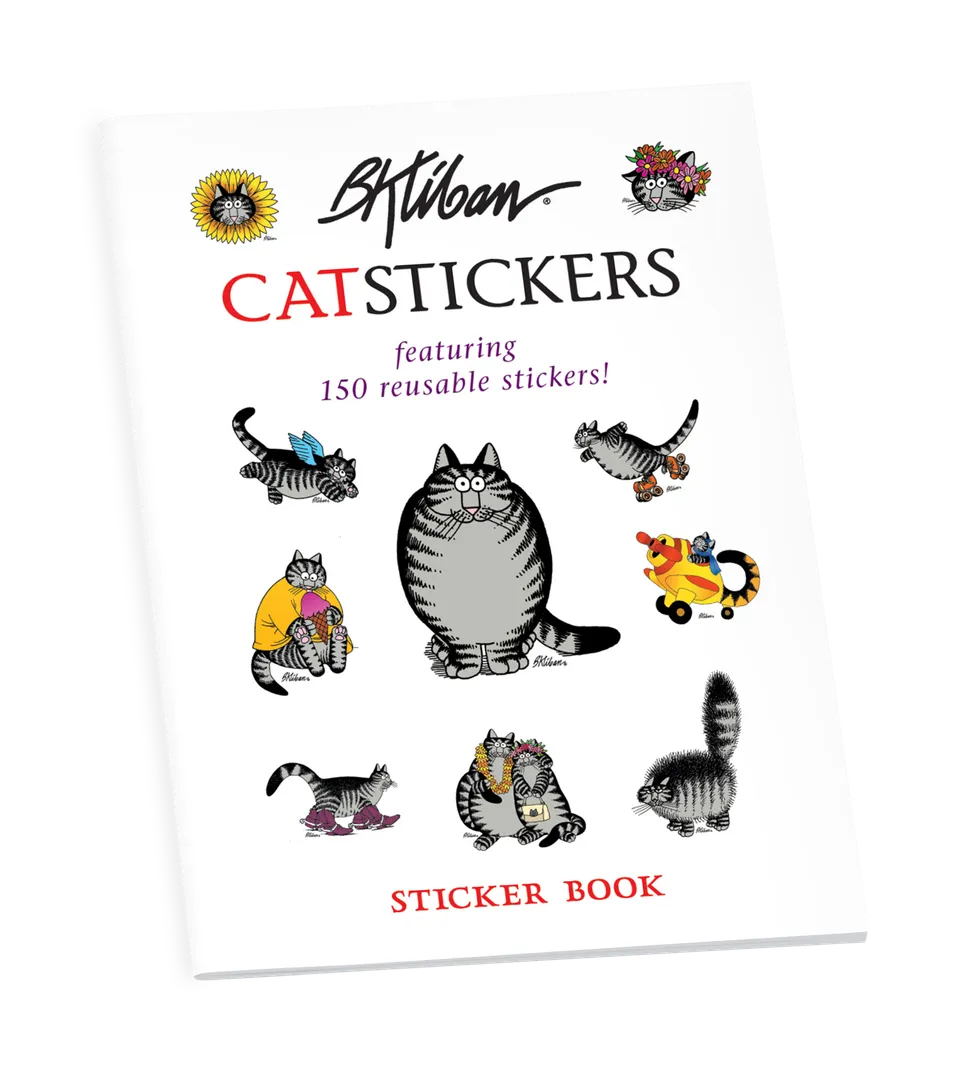 pomegranate-kliban-catstickers-stickerbuch-150-katzen image 1