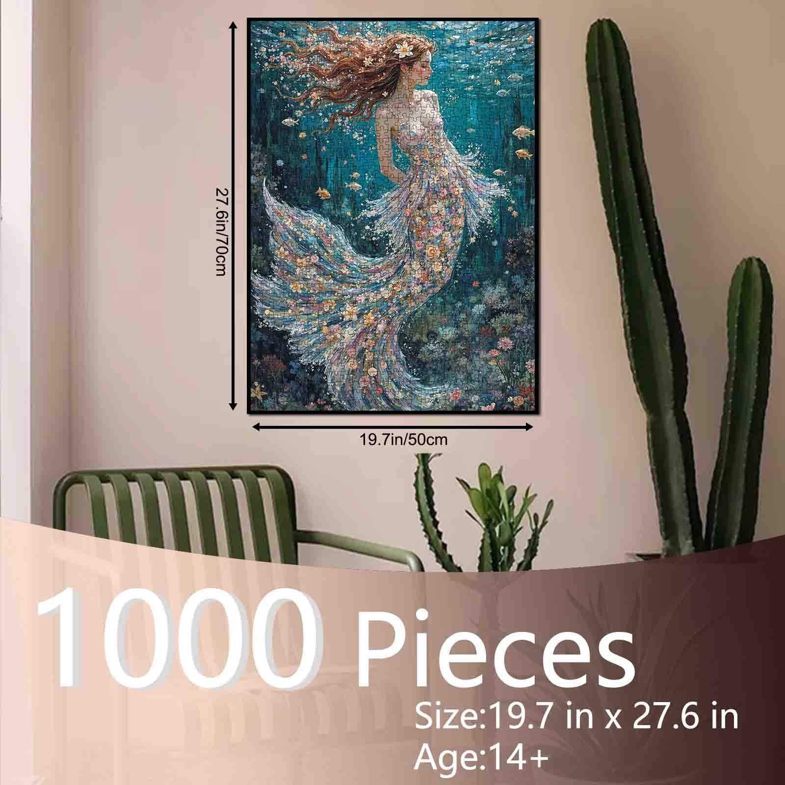 tucocoo-jigsaw-puzzles-graceful-mermaid-puzzle-1000-teile-meerjungfrau image 5