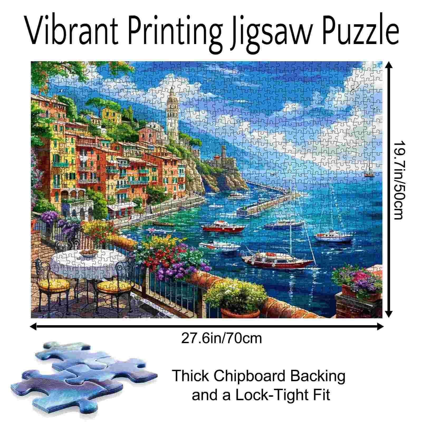 tucocoo-seaside-island-town-puzzle-1000-teile-meer-hafen image 5