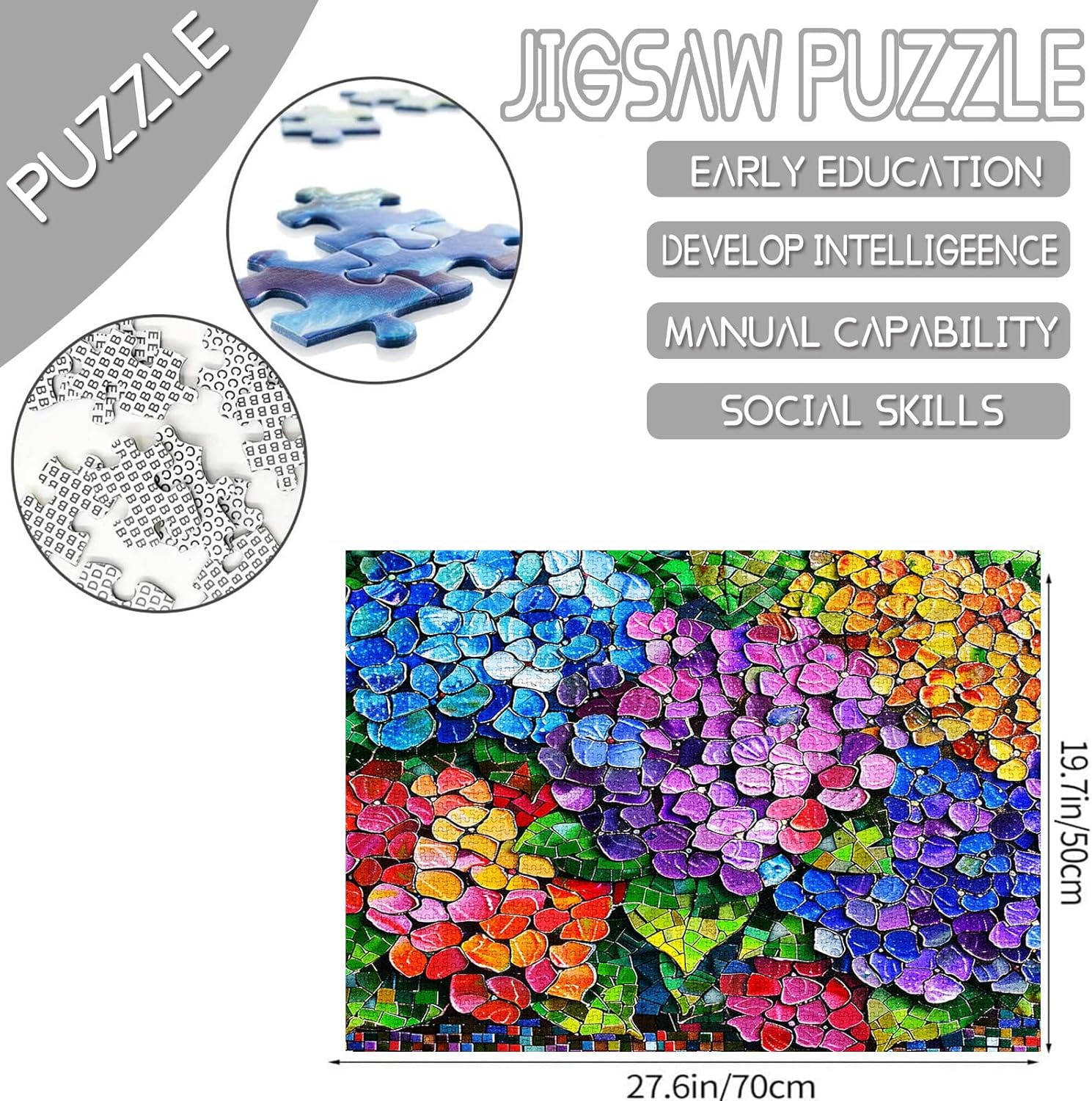 tucocoo-hydrangeas-stained-glass-puzzle-1000-teile image 4