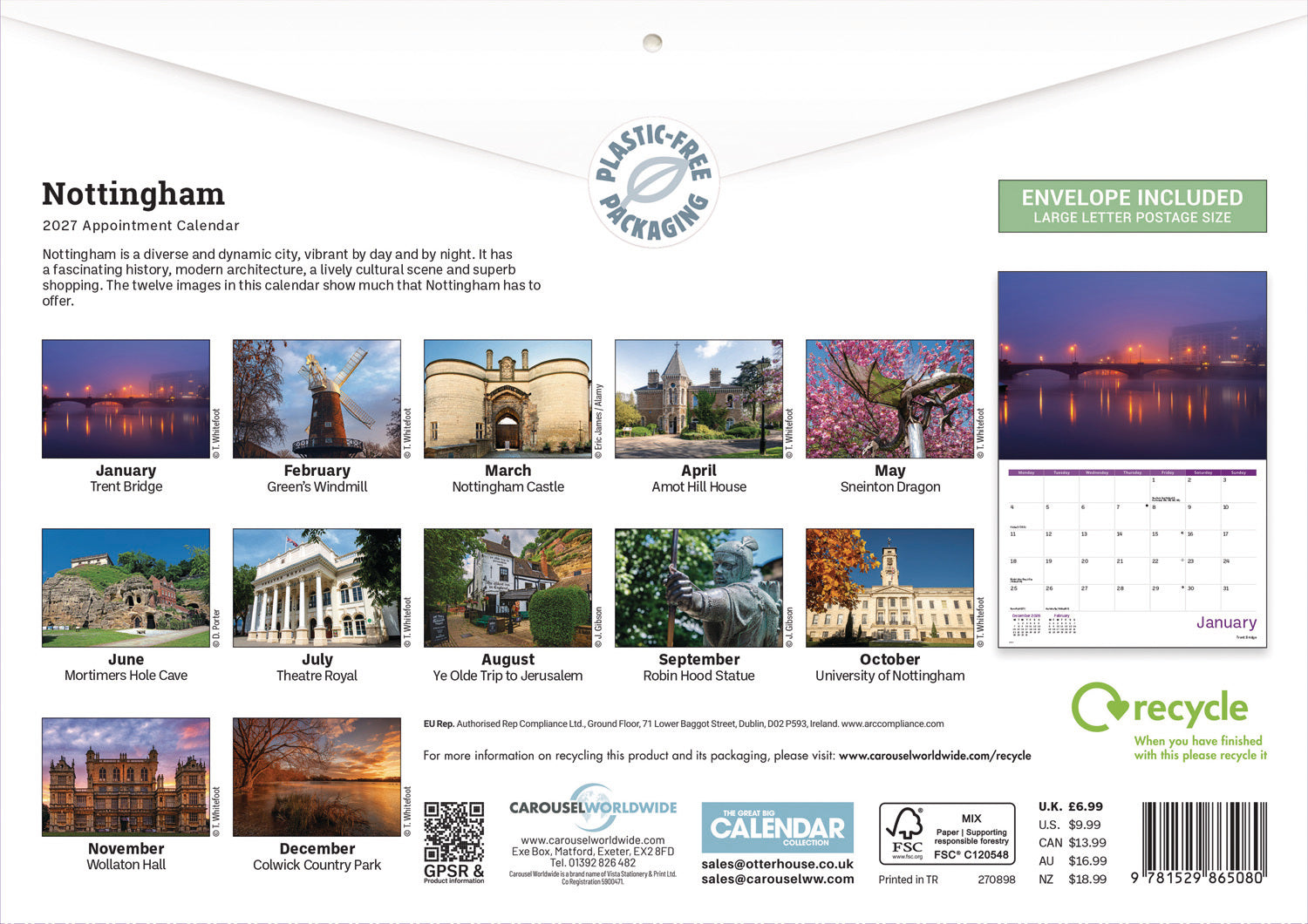 otter-house-nottingham-a4-kalender-2027-monatskalender image 2