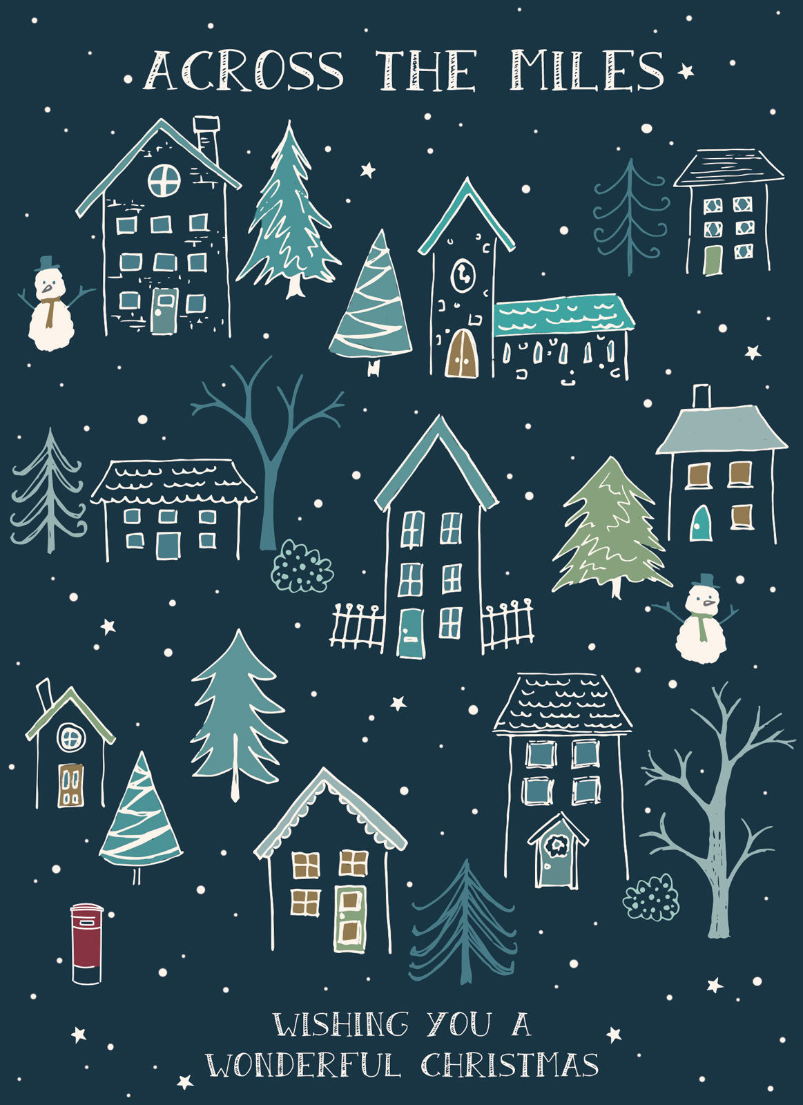 otter-house-christmas-weihnachtskarte-across-the-miles-einzelkarte image 1