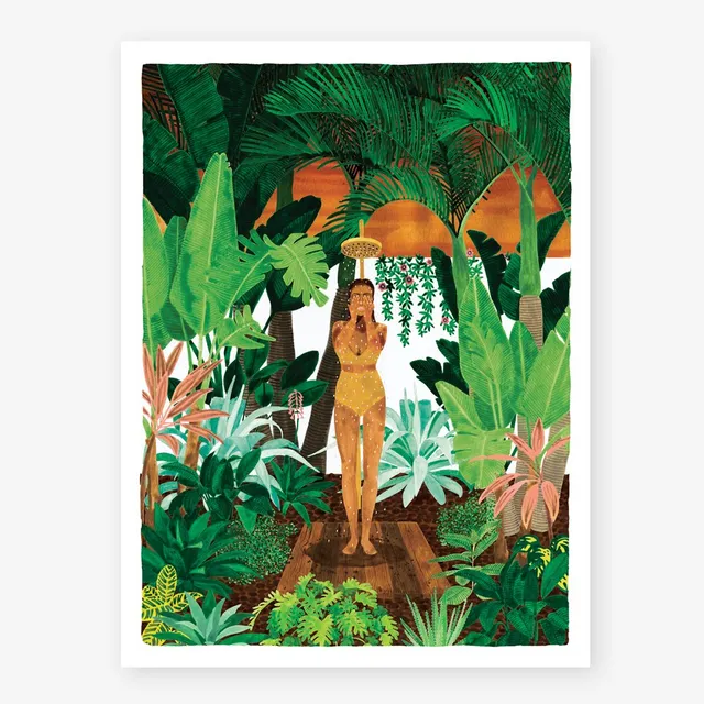 all-the-ways-to-say-summer-shower-poster-tropisch-aquarell image 1
