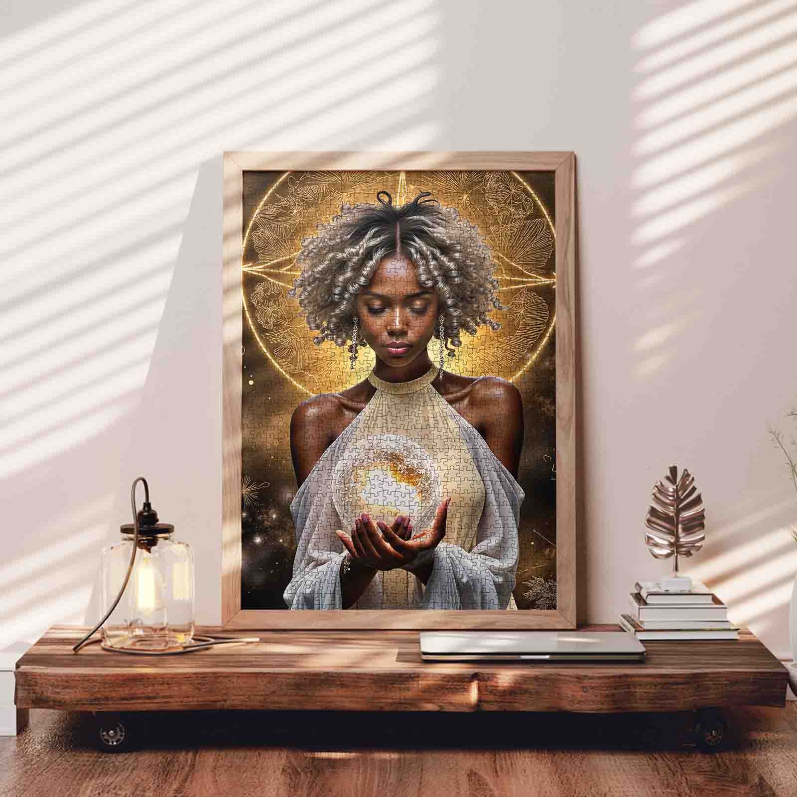 tucocoo-golden-halo-serenity-puzzle-1000-teile-gold image 3