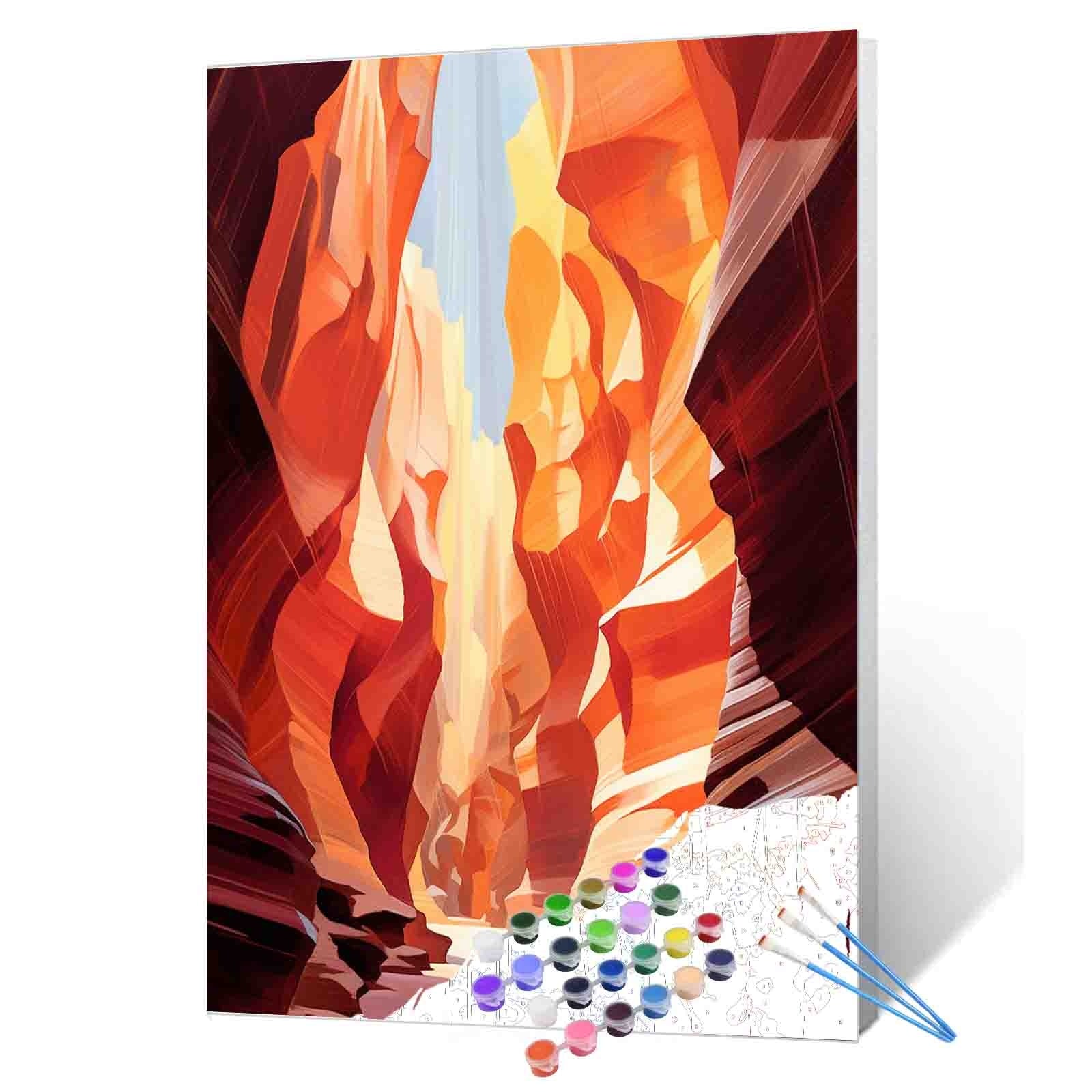 tucocoo-sunlit-red-rock-canyon-malen-nach-zahlen-40x50-cm image 1