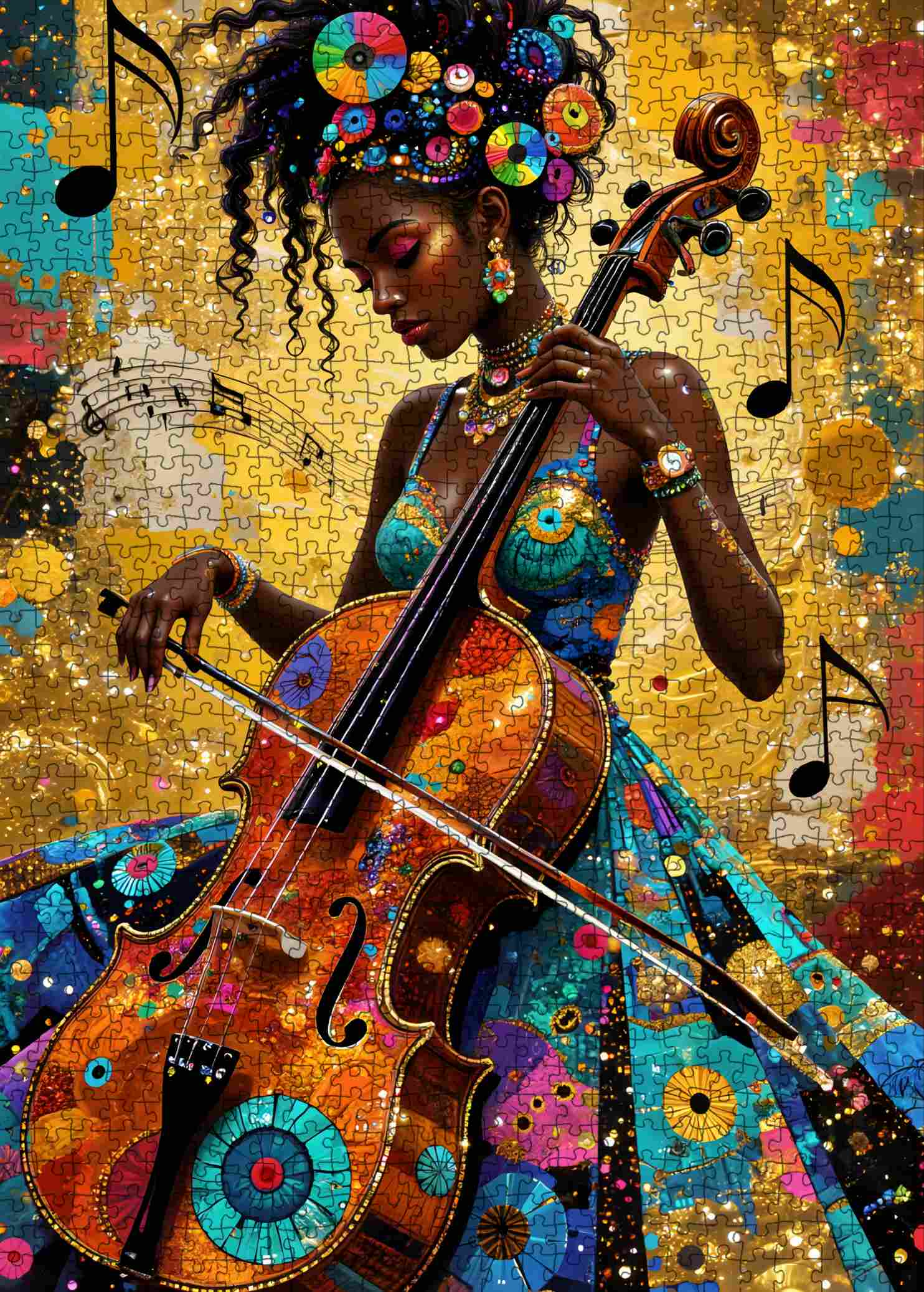 tucocoo-radiant-cello-melody-puzzle-1000-teile-musik image 2
