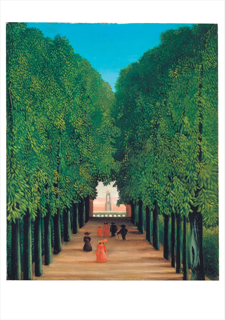 pomegranate-henri-rousseau-allee-klappkarte-blanko-einzelkarte image 1