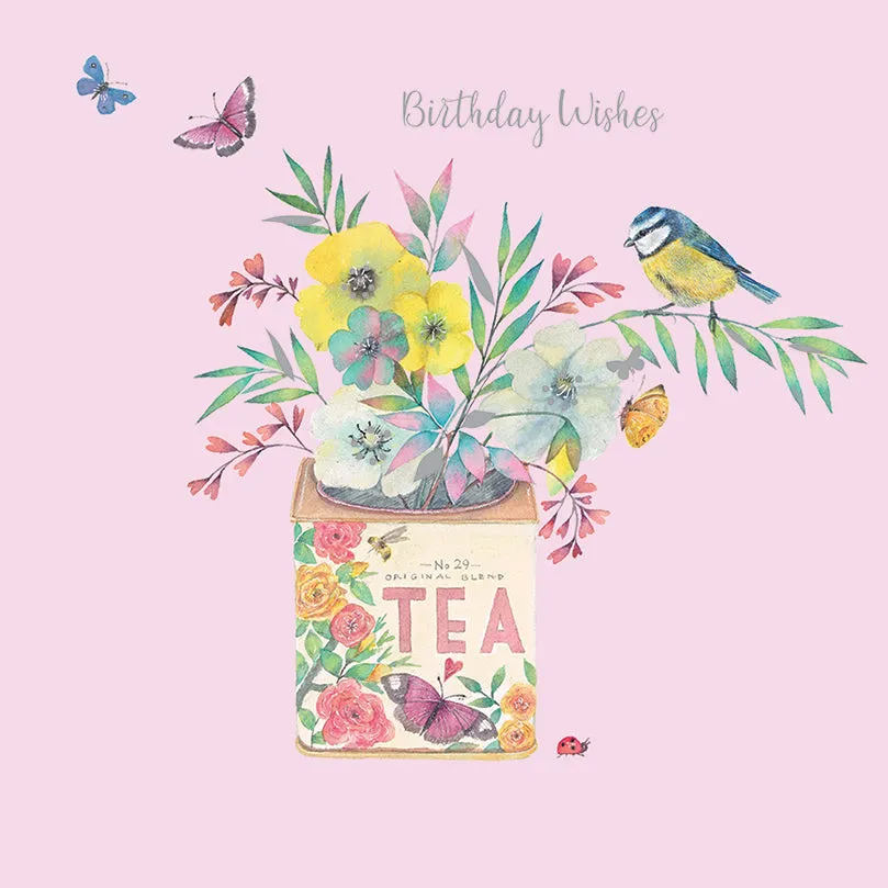otter-house-vintage-garden-blue-tit-tea-caddy-grusskarte-vogel image 1