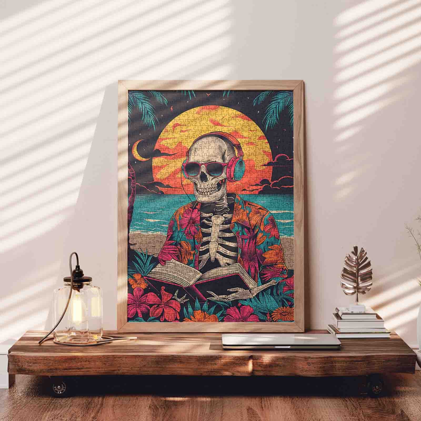 tucocoo-skeleton-sunset-beach-puzzle-1000-teile-strand image 3