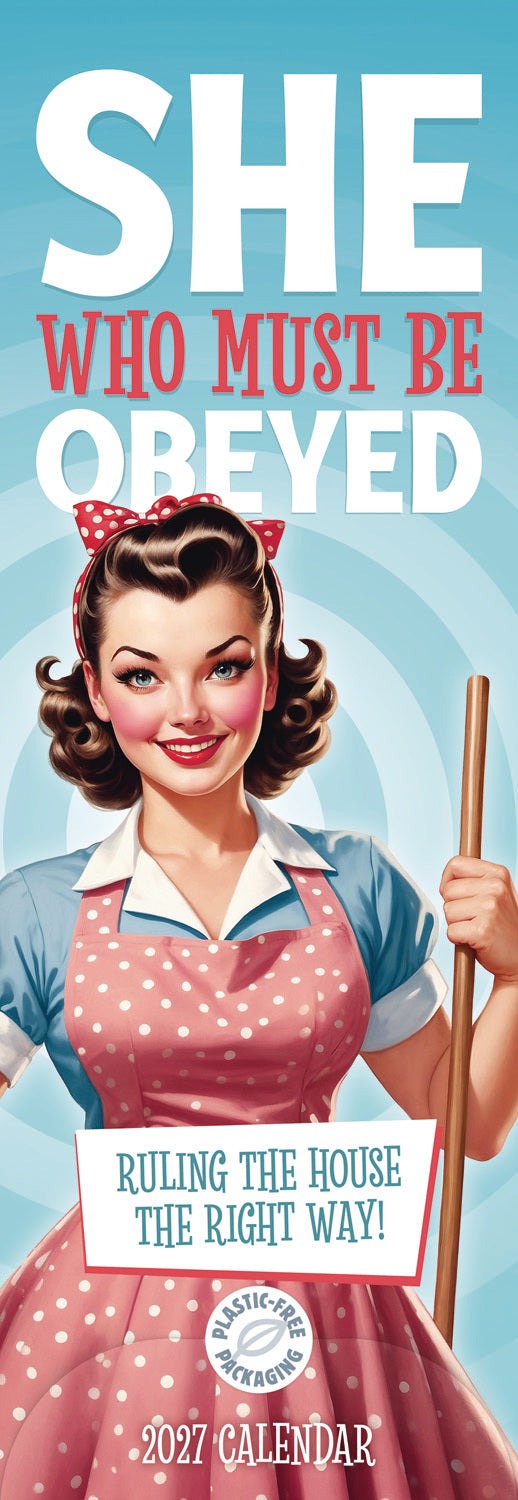 otter-house-she-who-must-be-obeyed-slim-kalender-2027-humor image 1