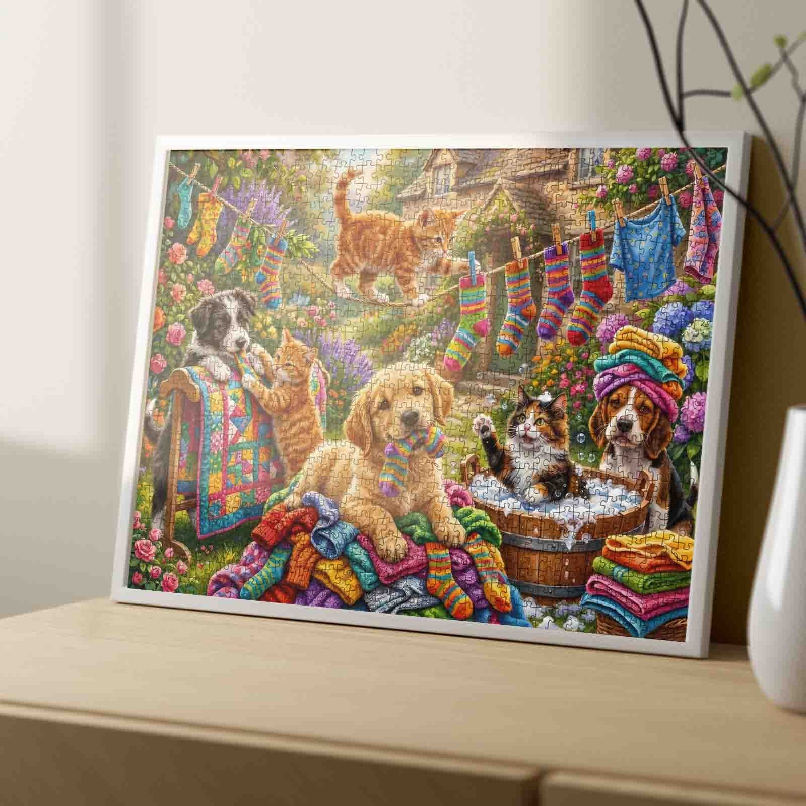 tucocoo-playful-laundry-day-pets-puzzle-1000-teile-haustiere image 4