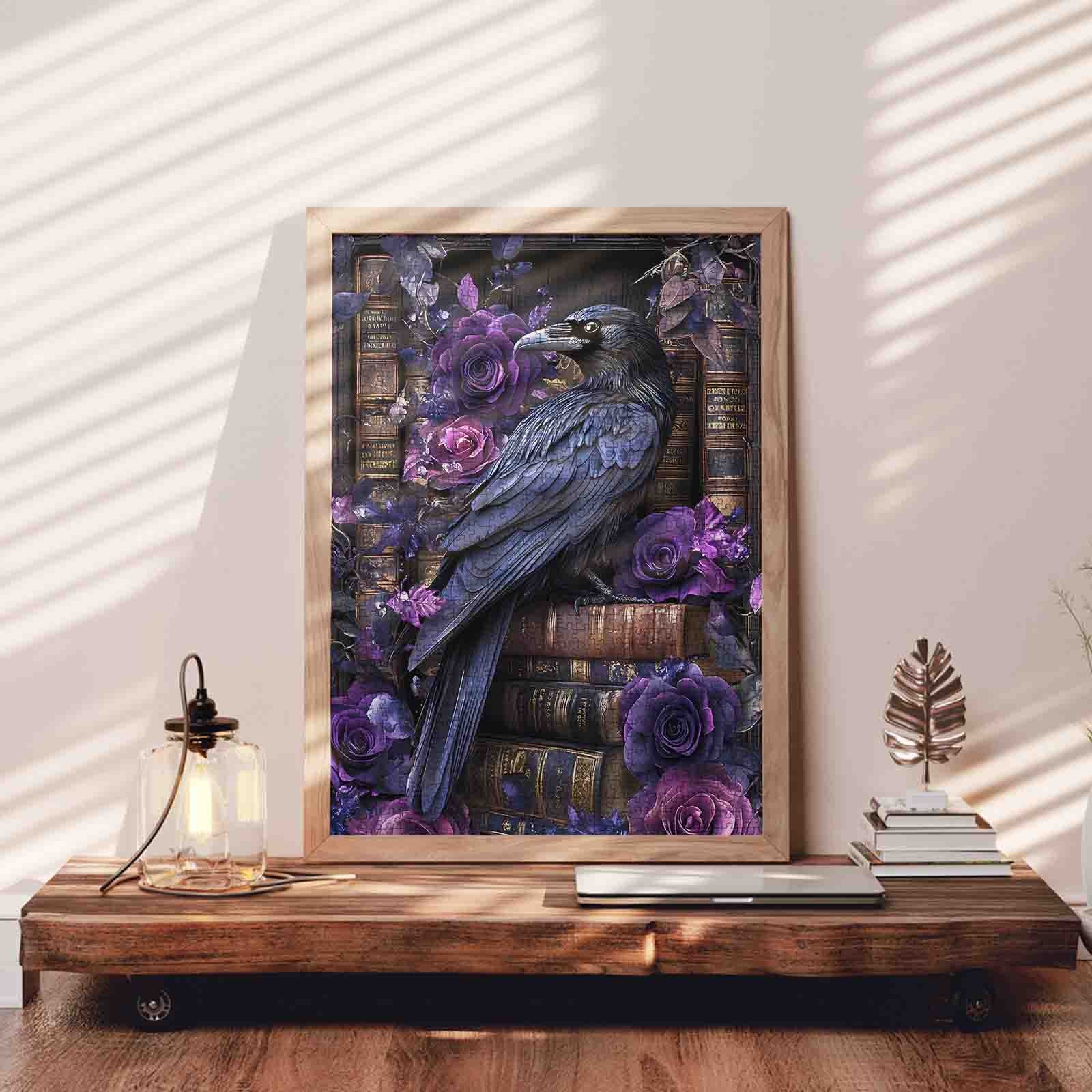 tucocoo-gothic-raven-roses-jigsaw-puzzle-1000-teile image 3