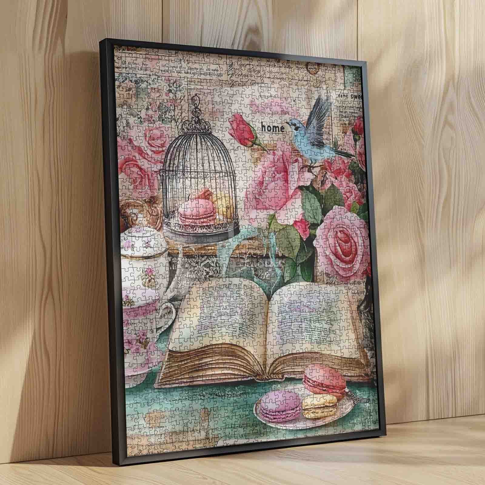 tucocoo-vintage-birdcage-tea-table-puzzle-1000-teile-retro image 4
