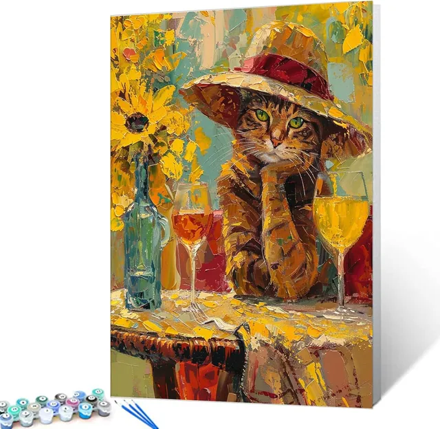 tucocoo-paint-by-numbers-elegant-kitten-malen-nach-zahlen-katze image 1