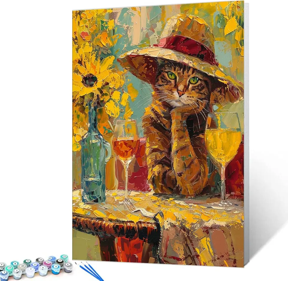 tucocoo-paint-by-numbers-elegant-kitten-malen-nach-zahlen-katze image 1