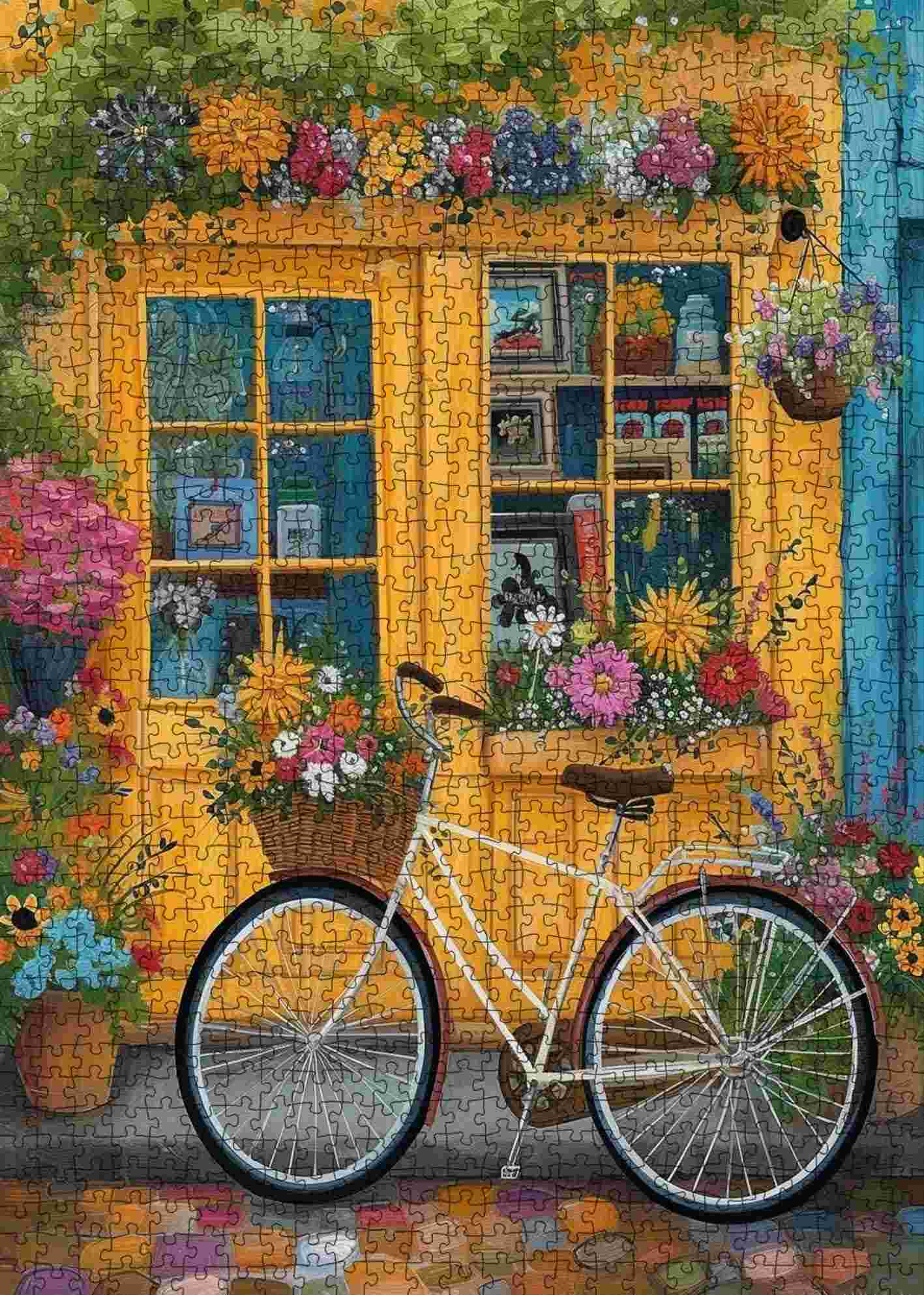 tucocoo-jigsaw-yellow-window-bloom-puzzle-1000-teile-blumenfenster image 2