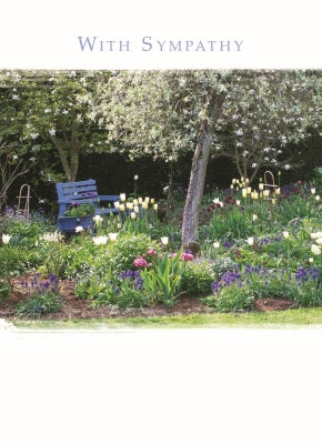 otter-house-sympathy-trauerkarte-garden-seat-gartenbank image 1
