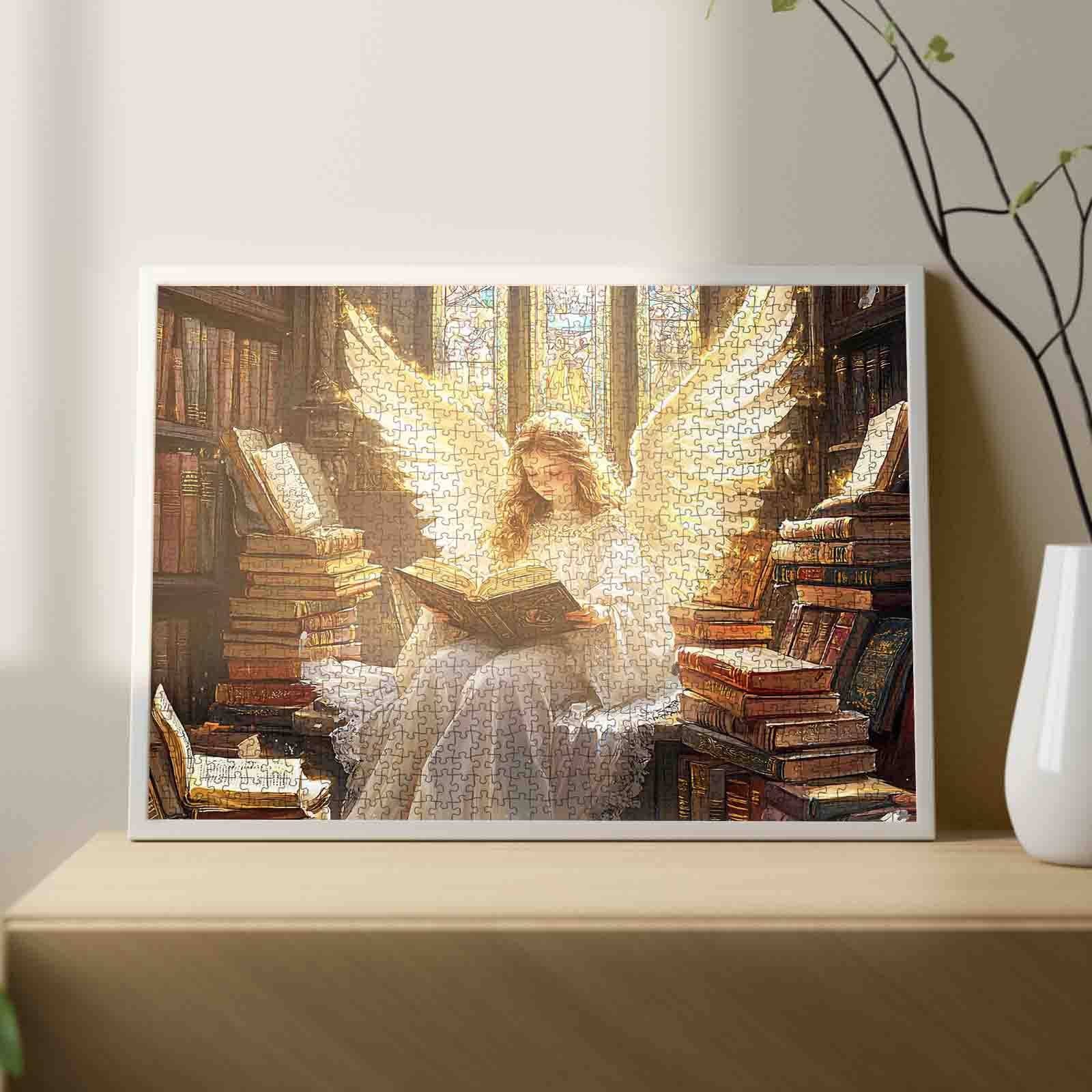 tucocoo-jigsaw-puzzles-library-angel-puzzle-1000-teile-bibliothek image 3