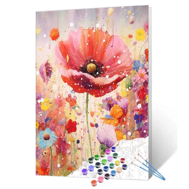 tucocoo-dancing-spring-garden-malen-nach-zahlen-40x50-mohn image 1