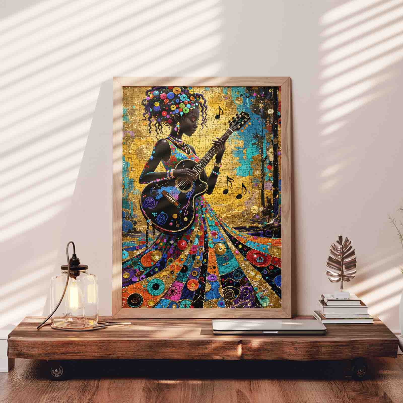 tucocoo-jigsaw-puzzles-guitar-melody-art-puzzle-1000-teile-musik-gitarre image 3