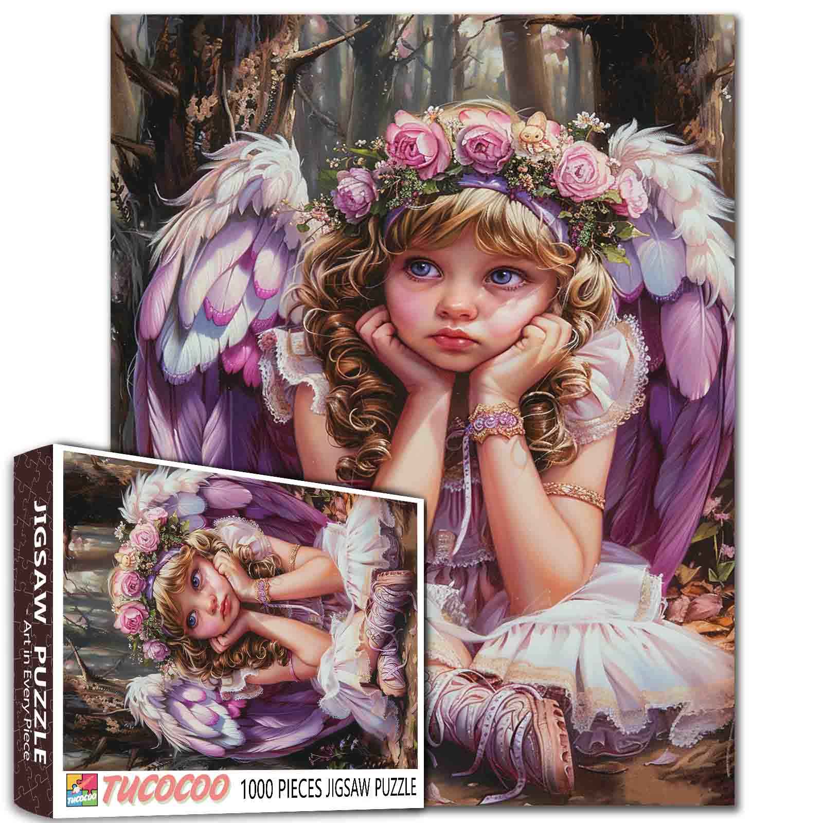 tucocoo-jigsaw-puzzles-lilac-dreams-fee-puzzle-1000-teile image 1