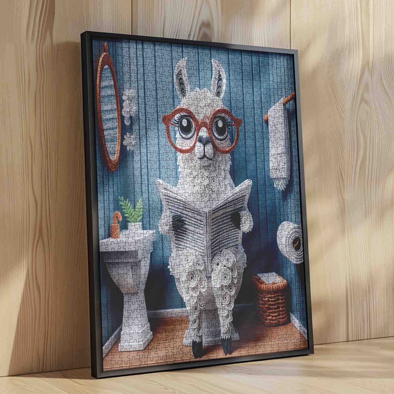 tucocoo-quirky-llama-reading-puzzle-1000-teile-lama image 4