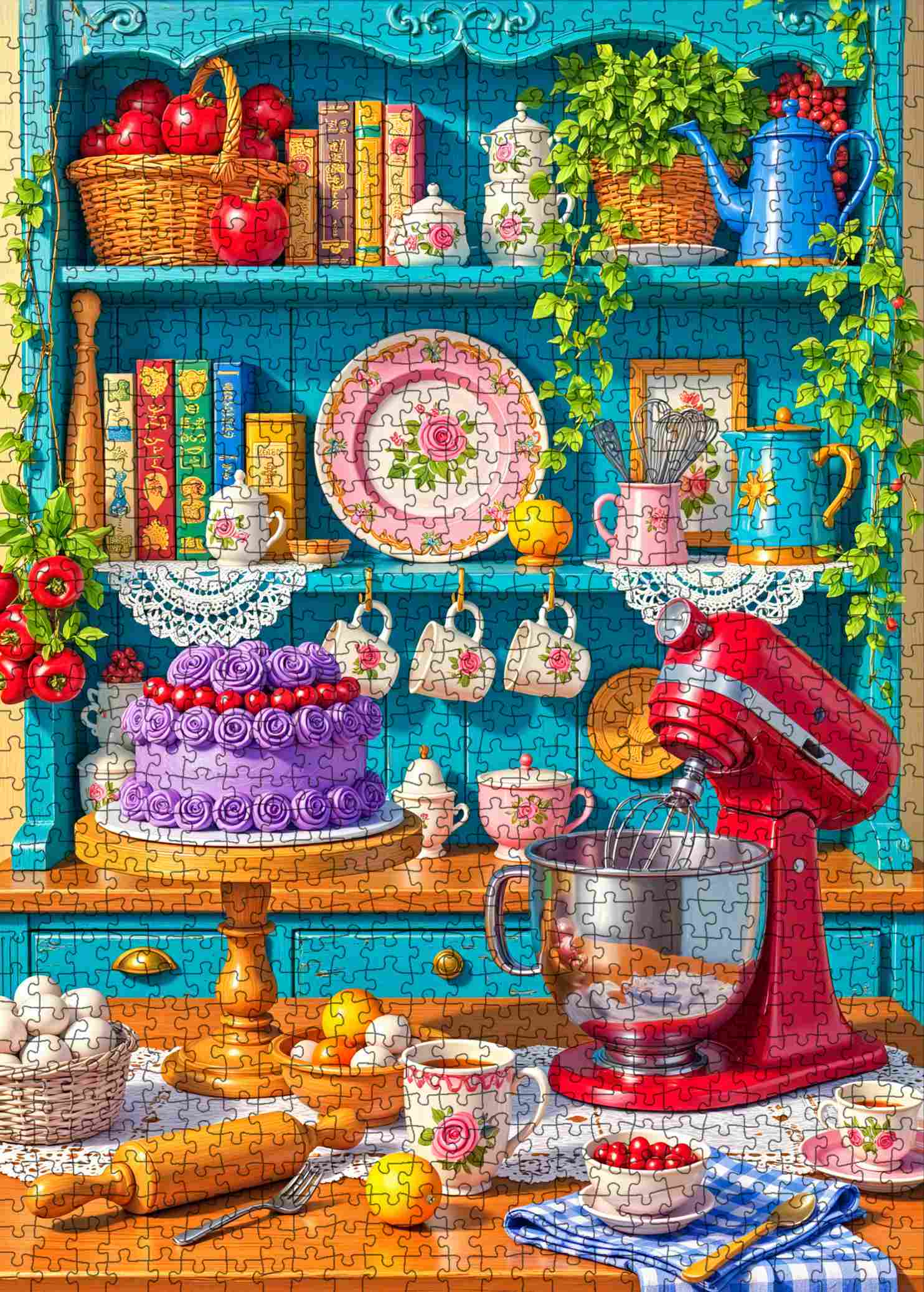 tucocoo-vintage-floral-kitchen-bakery-puzzle-1000-teile image 2